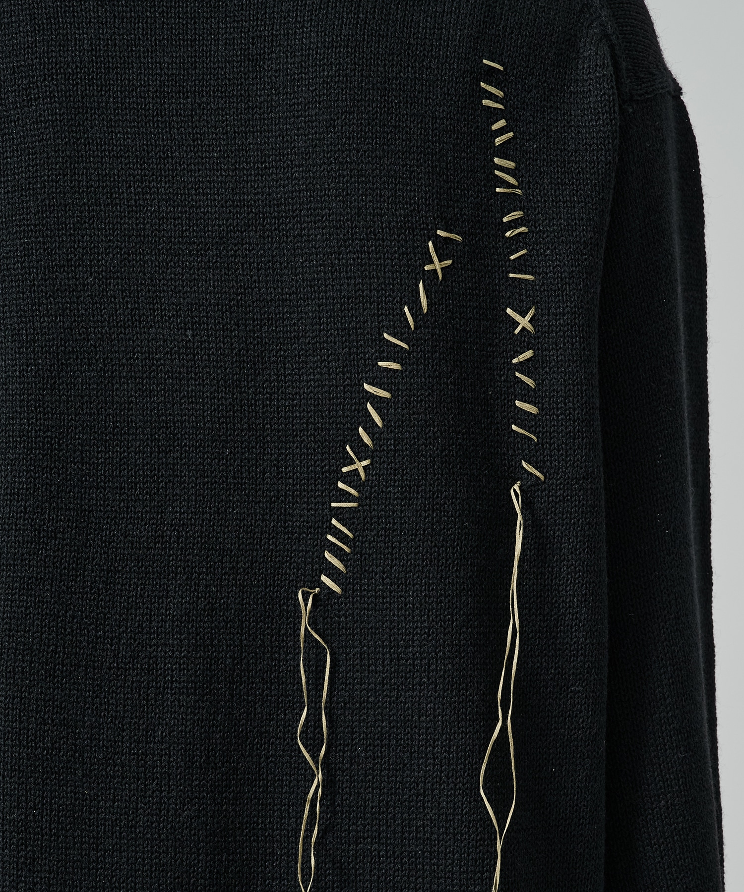 5G1P天竺刺繍丸首 Yohji Yamamoto