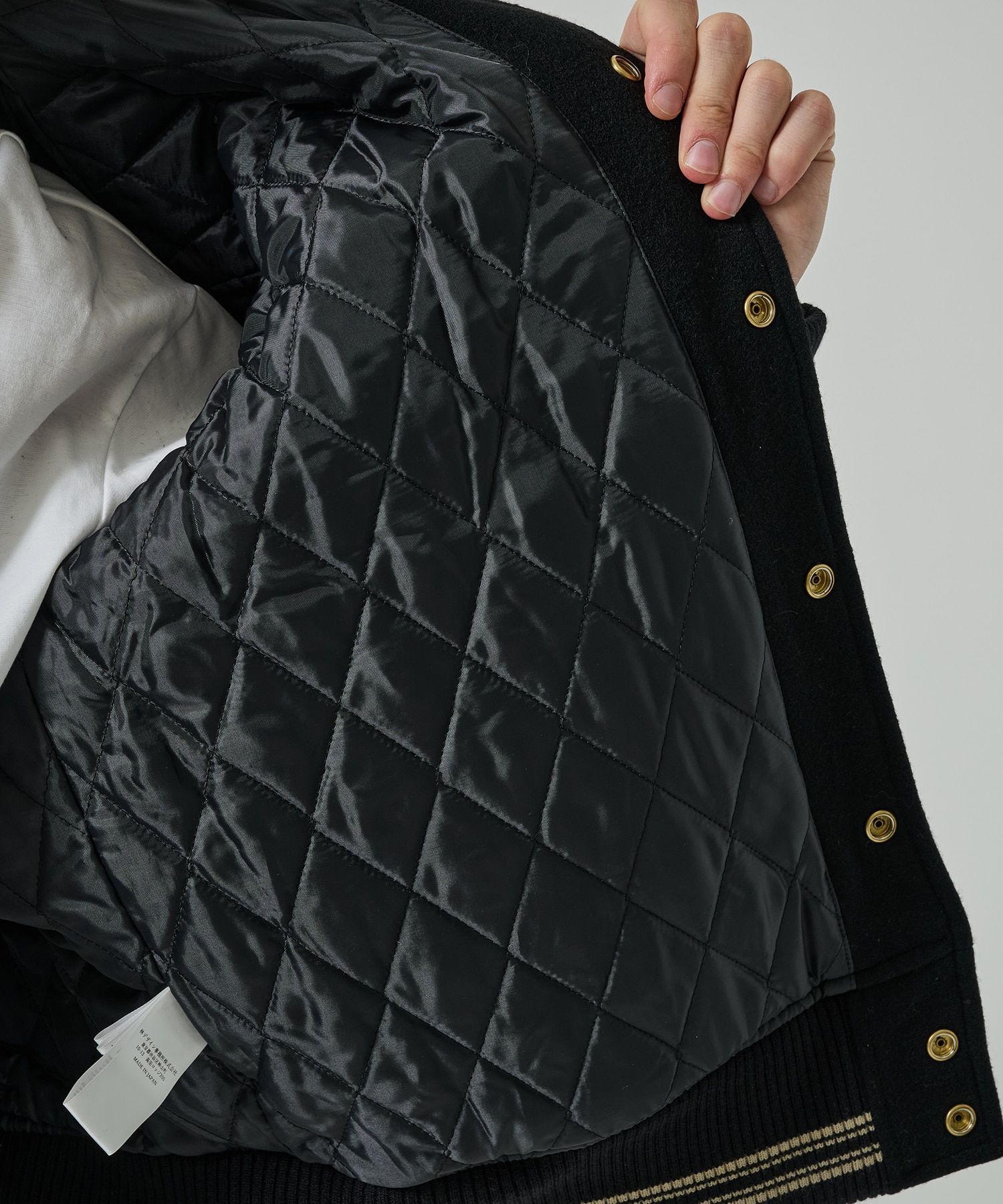 LEATHER STUDIUM JACKET SUGARHILL