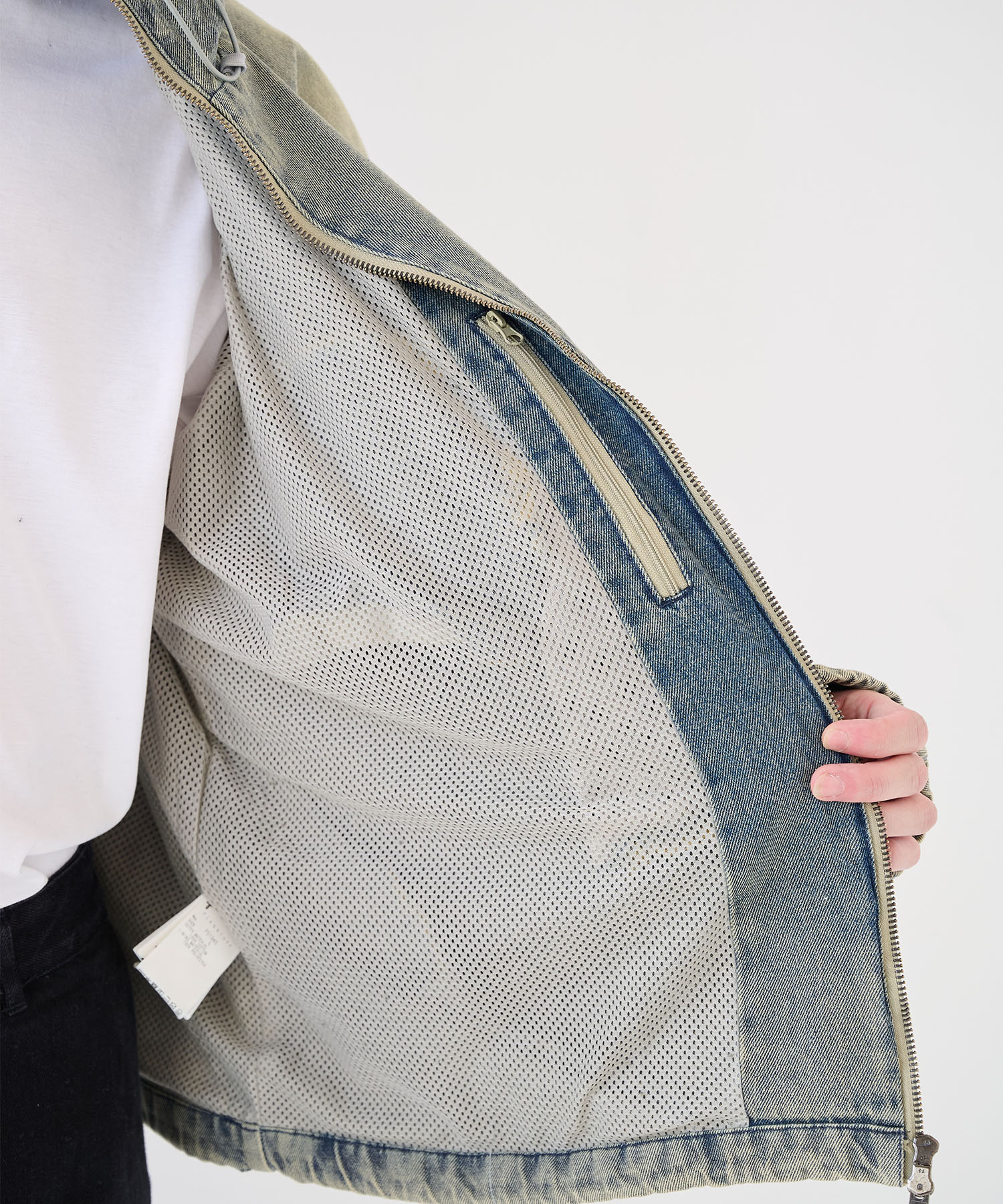 別注 CPG RHOMBUS POCKET FADE DENIM JACKET CPG