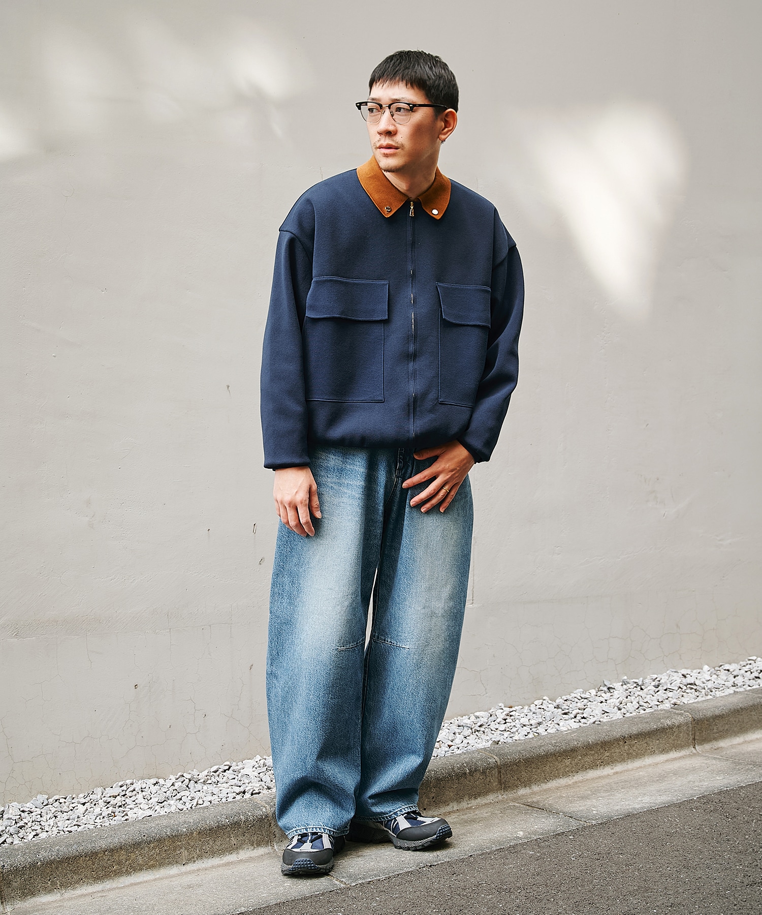 別注 BIG POCKET ZIP UP KNIT JACKET CULLNI