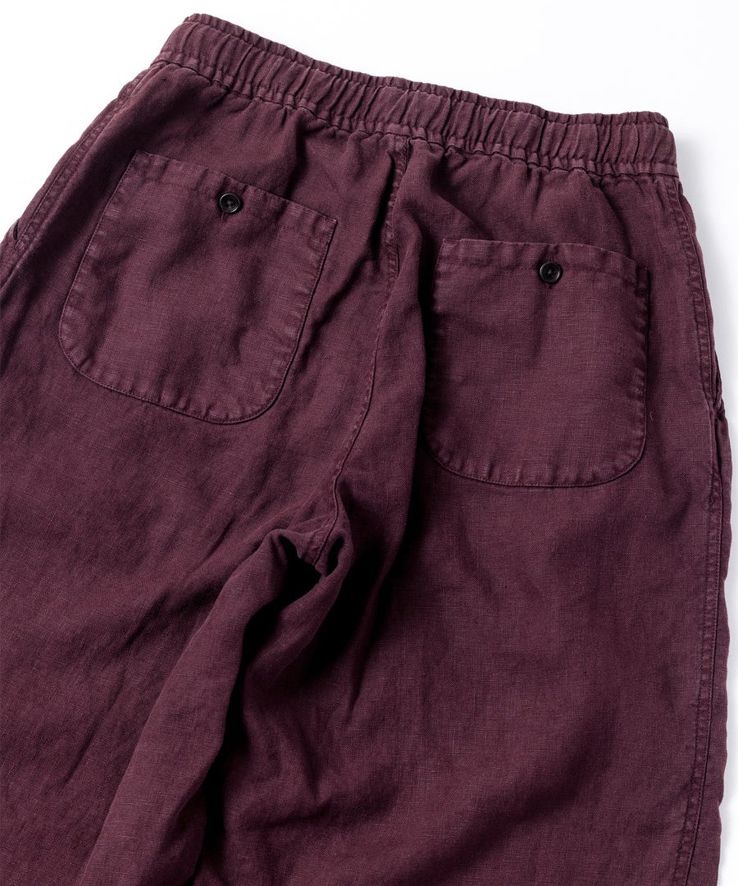 SULFUR DYED LINEN WIDE EASY PANTS ANACHRONORM