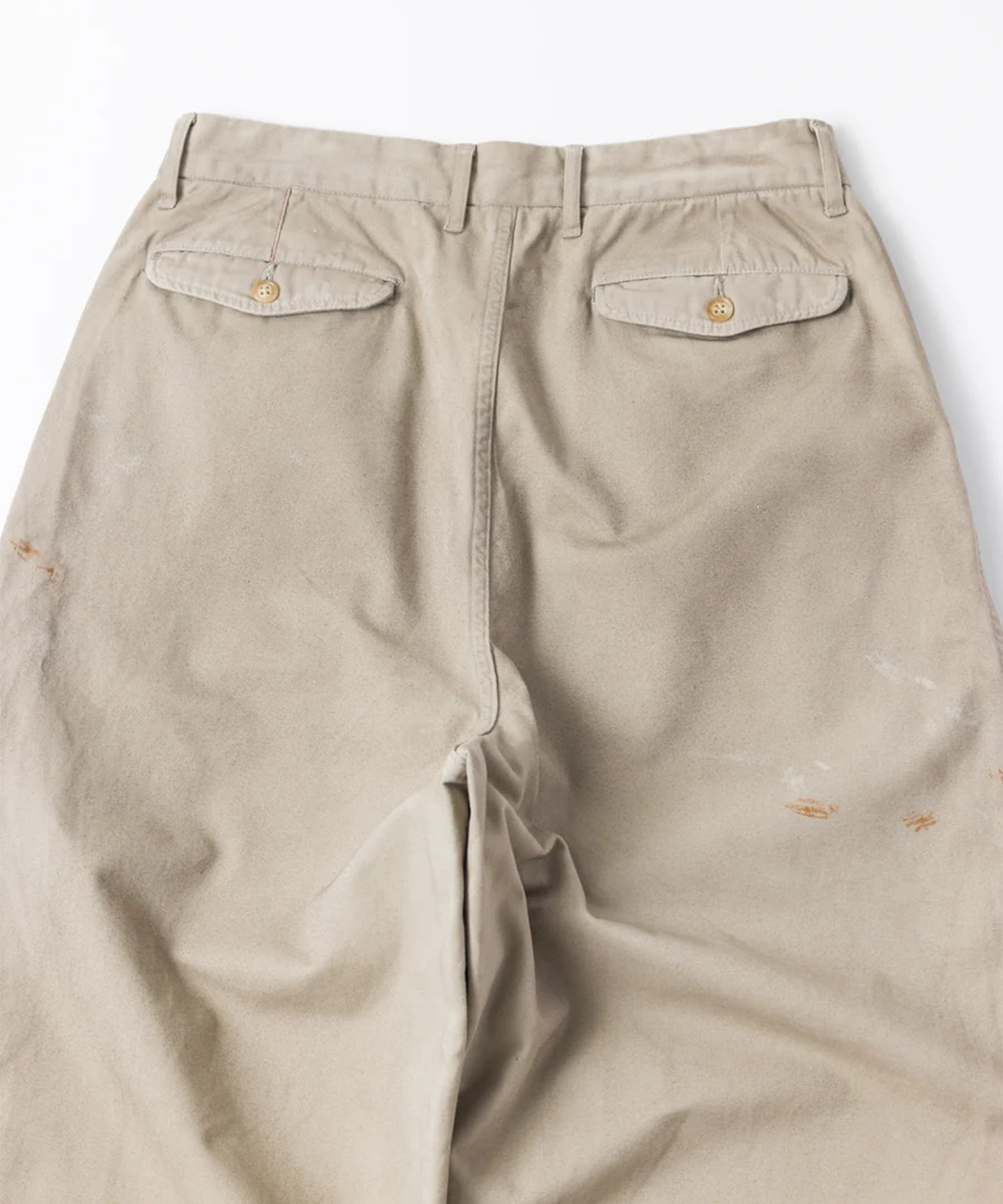 DIRTWORK WIDE CHINO TROUSERS ANACHRONORM