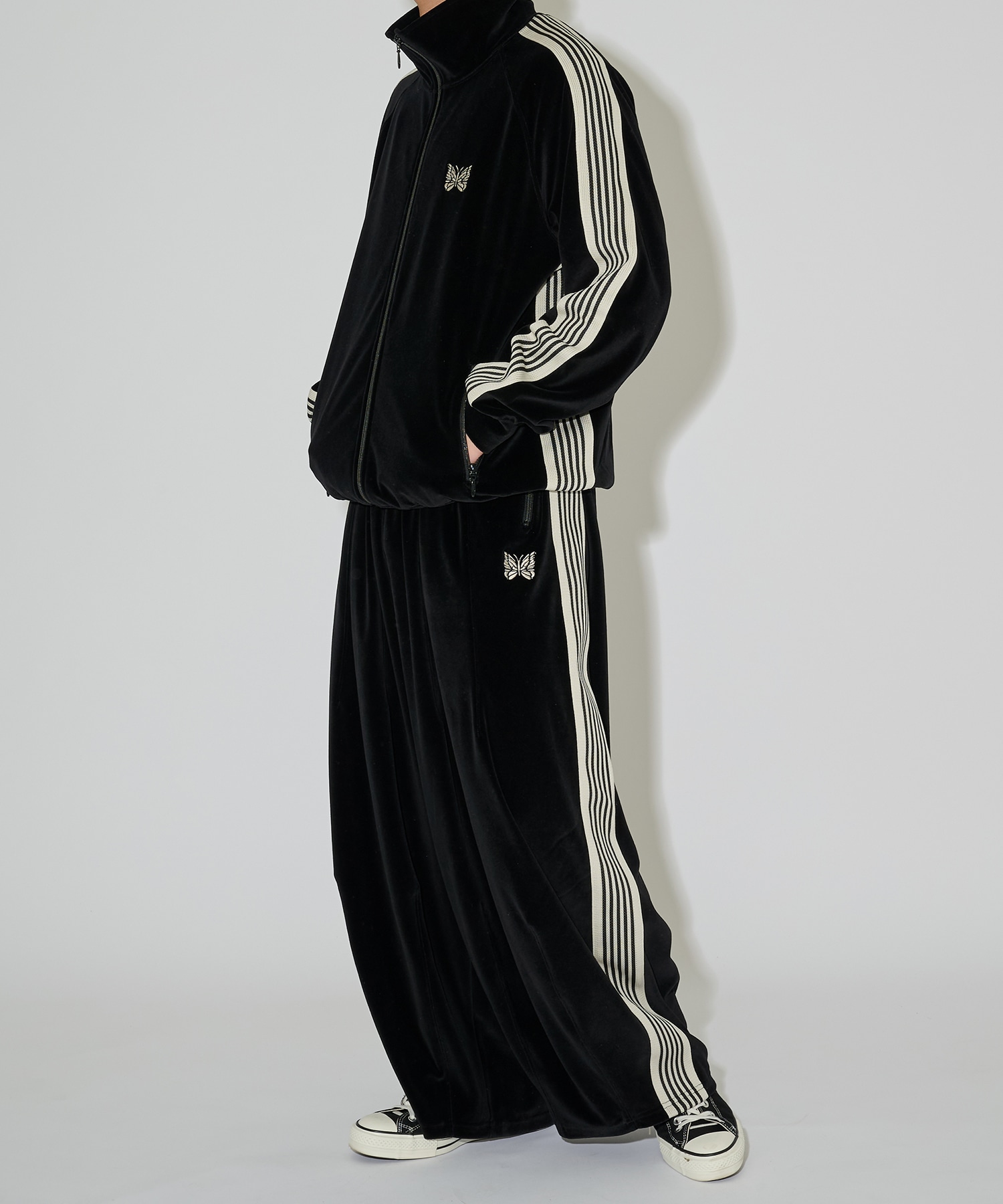 別注 Track Jacket - C/PE Velour NEEDLES