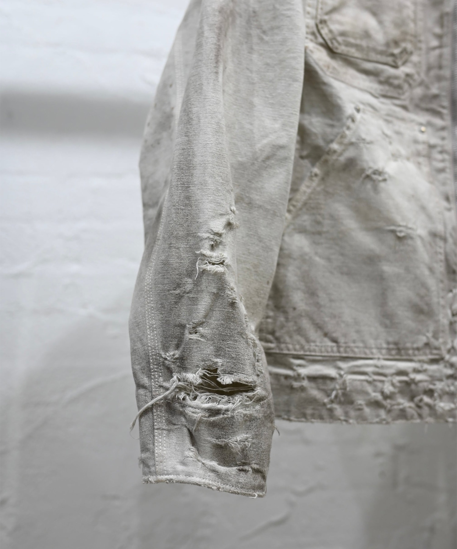 Distressed Work Jacket MIYAGIHIDETAKA