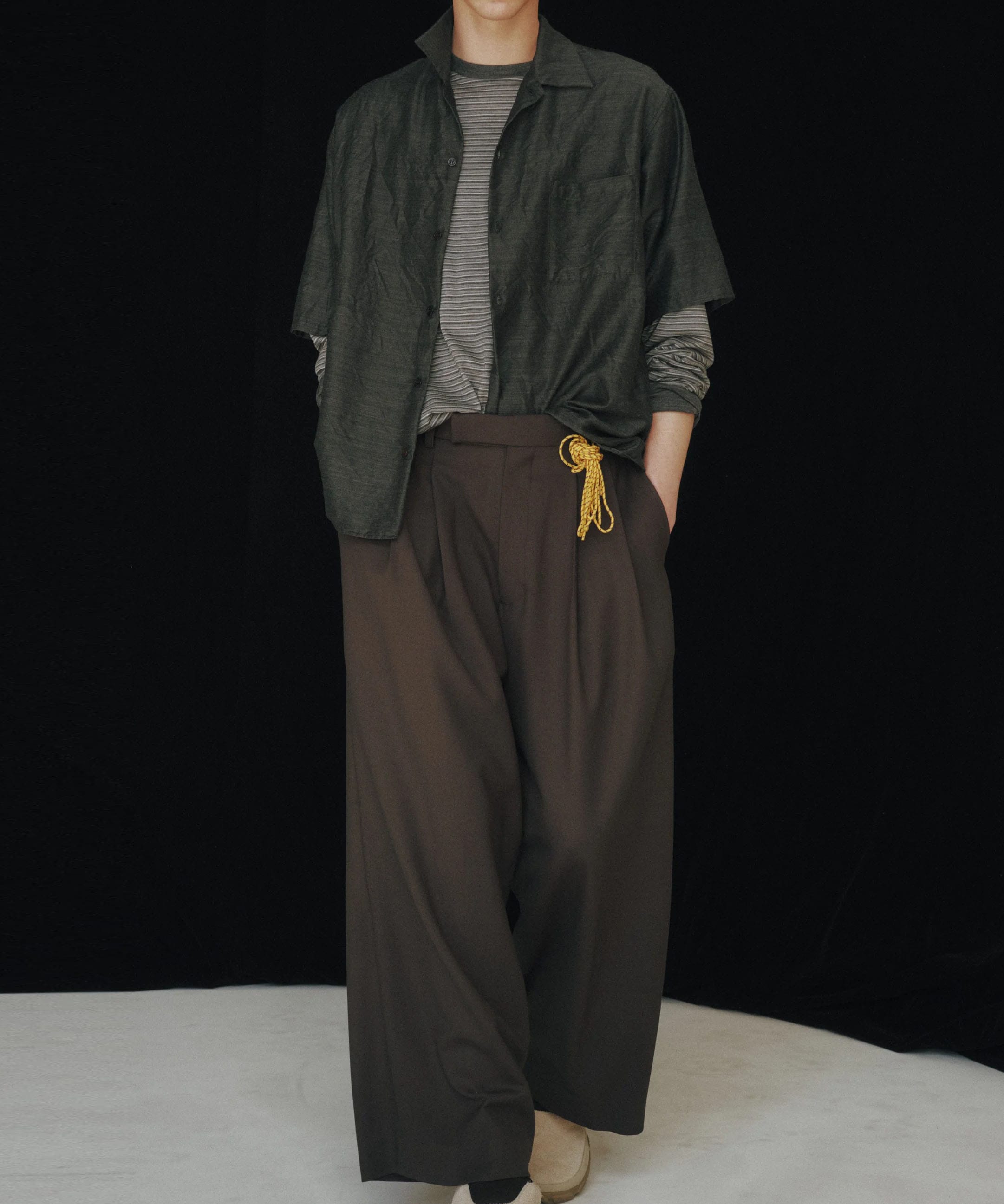 DOUBLE PLEATED BAGGY TROUSERS MARKAWARE/marka