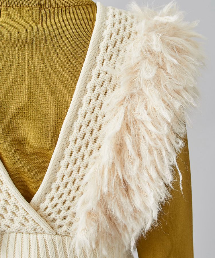 ショップを選択する leinwande Patchwork Fringe Top ベスト/ジレ ...