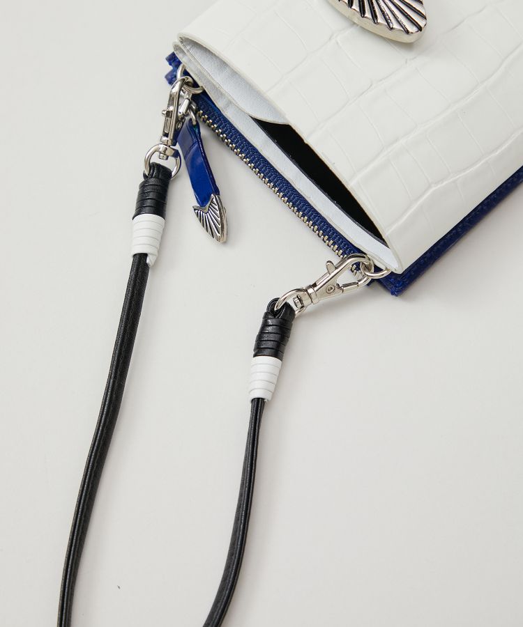 レザーショルダーウォレット TP22-AG225(FREE WHITE): TOGA PULLA
