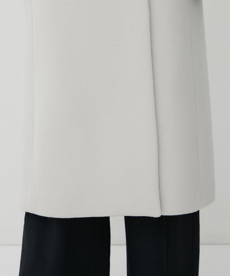 SUPER140ナローチェスターコート(1 IVORY): CITY: WOMENS| STUDIOUS ...