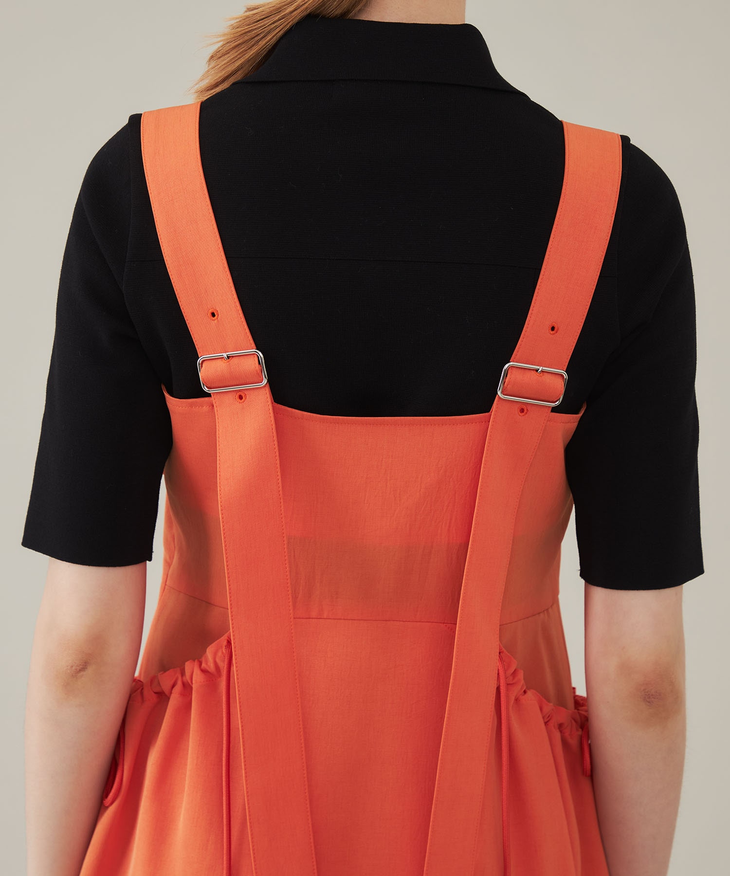 Gathered Hole Bare Dress UJOH