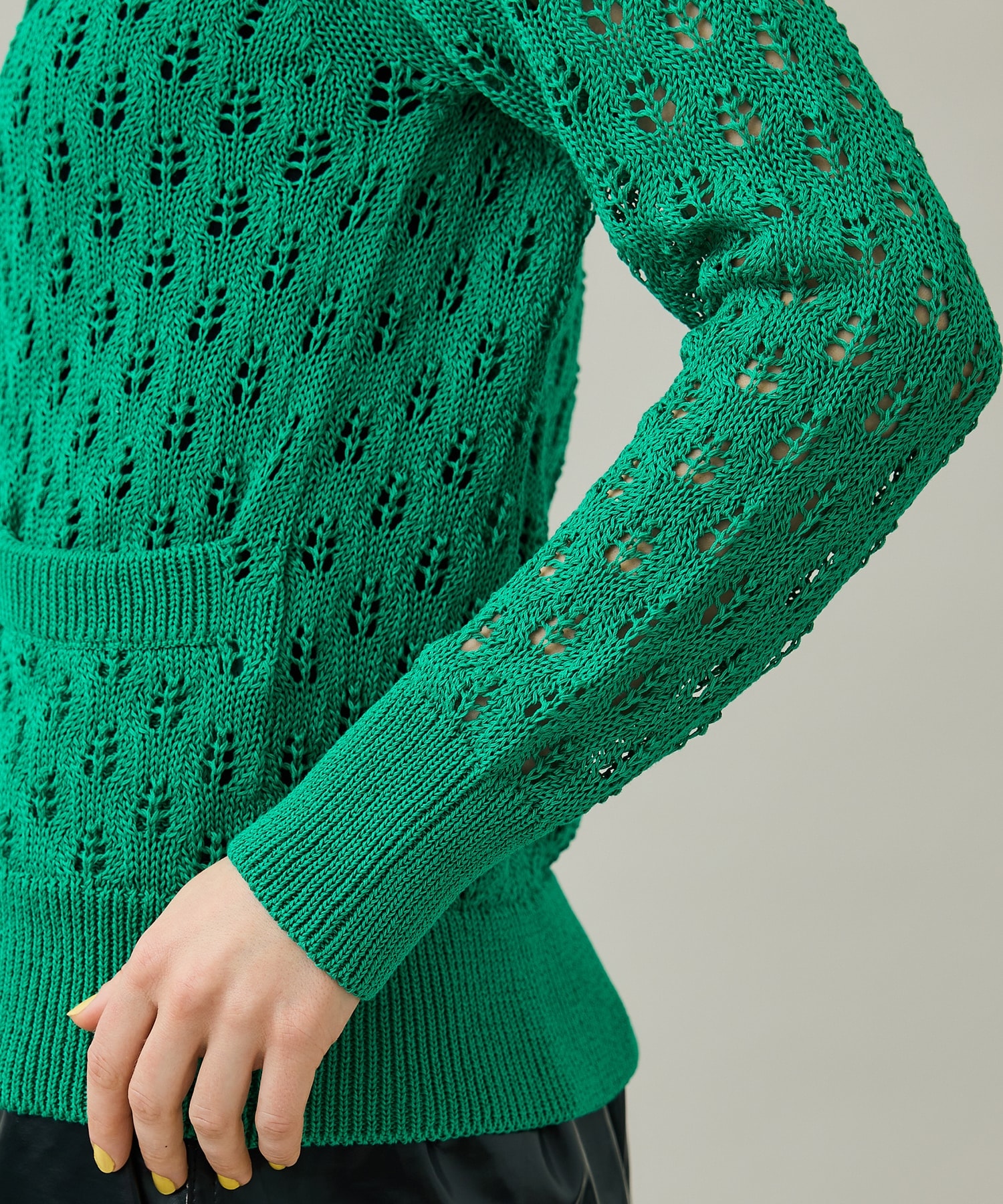 Lace knit cardigan(38 GREEN): TOGA PULLA: WOMENS｜ STUDIOUS ONLINE