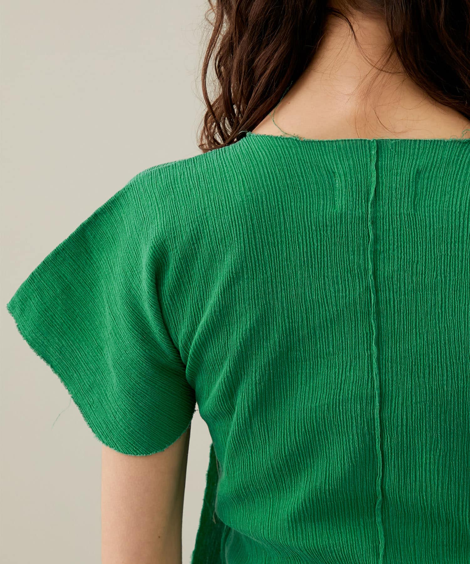 Cotton yoryu short sleeve(FREE GREEN): kotohayokozawa: WOMENS 
