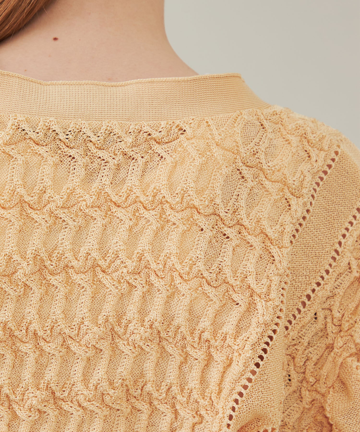 Asunaro Lace Cardigan(36 YELLOW): YOHEI OHNO: WOMENS｜ STUDIOUS