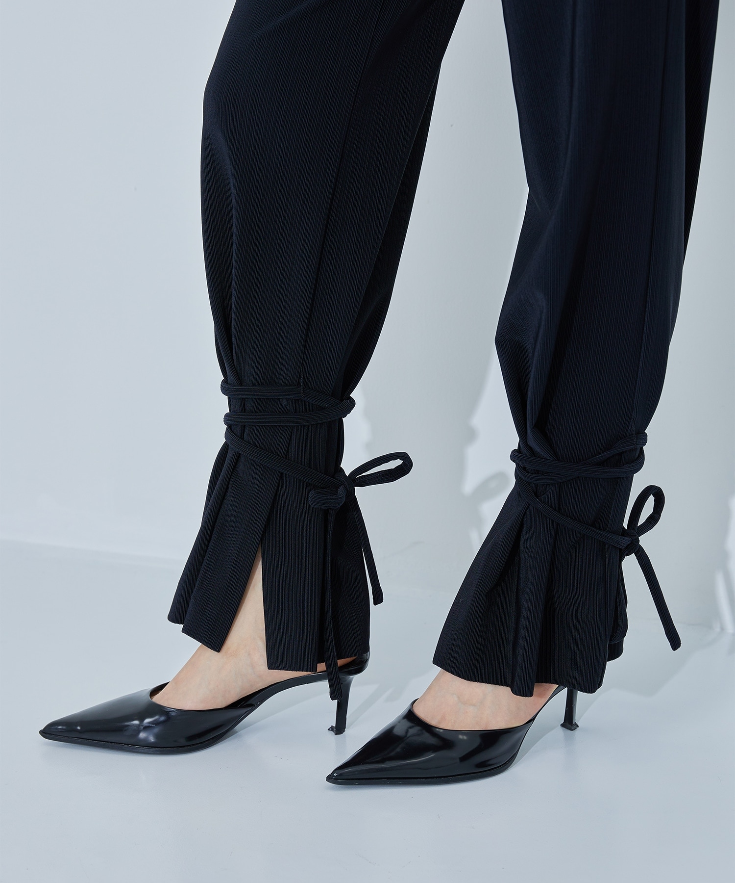 Relax Ancle String Pants(1 BLACK): STUDIOUS: WOMENS｜ STUDIOUS 
