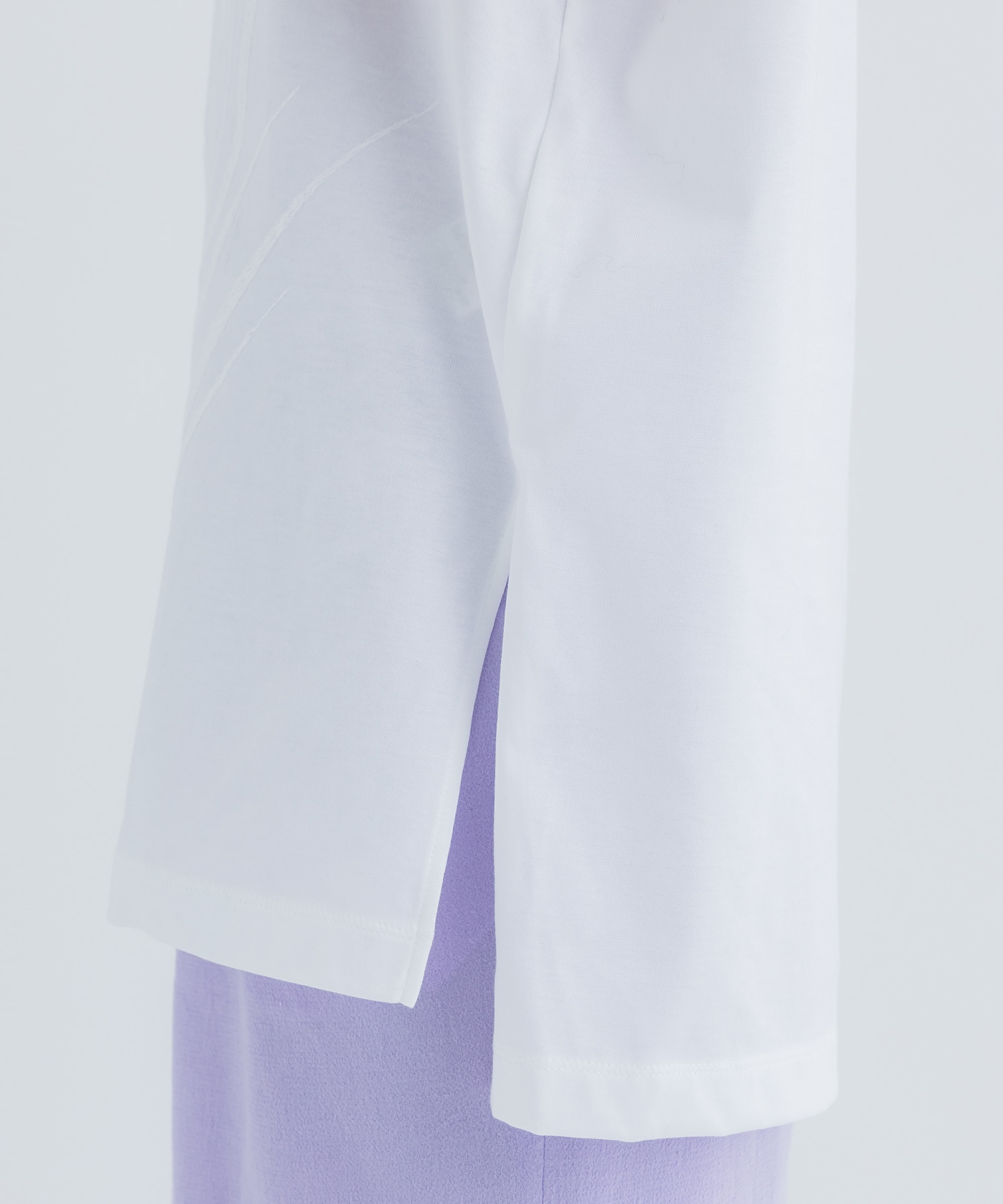 Suvin Cotton Jersey Emboridery Top(2 WHITE): Mame Kurogouchi