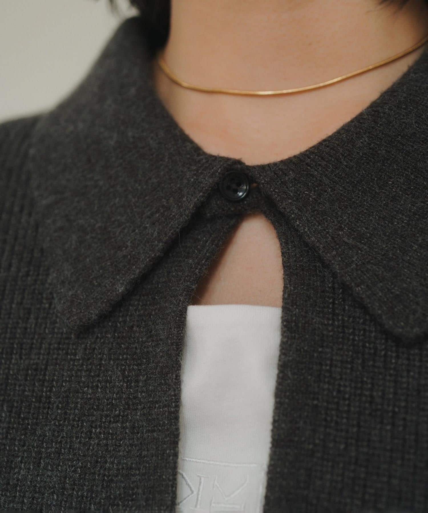 slit neck loose knit(FREE DARK GREY): KnuthMarf: WOMENS｜ STUDIOUS ...