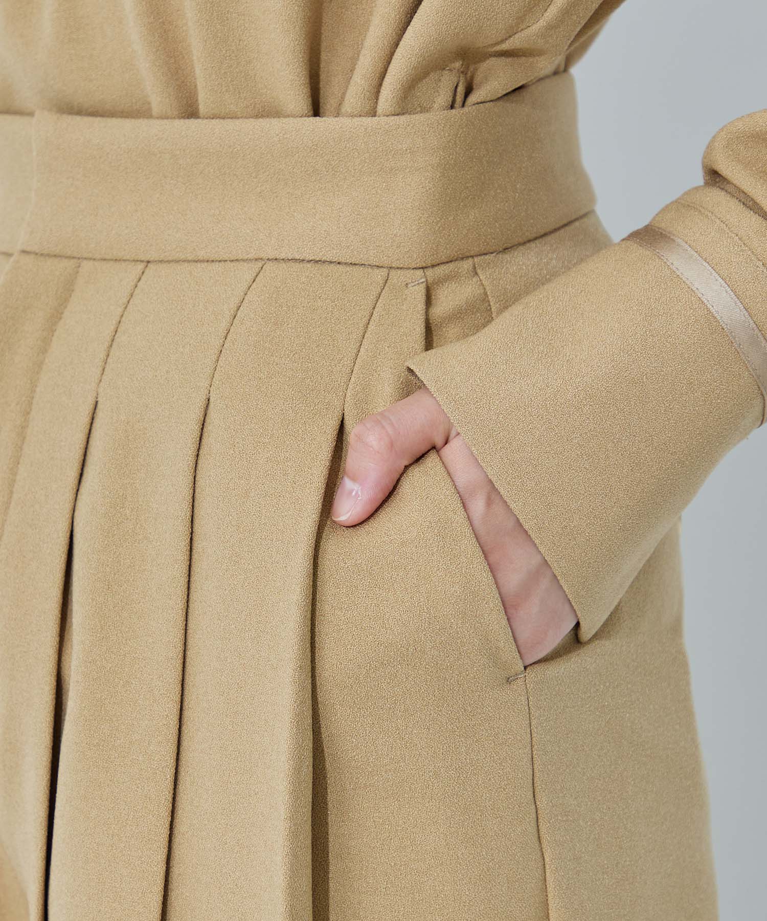 Front Pleats Georgette Pants STUDIOUS