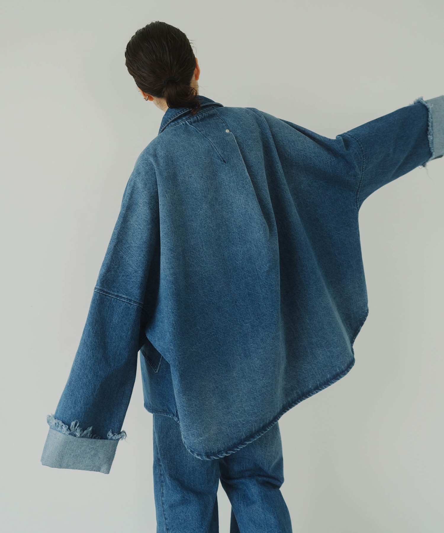 denim over shirt jacket(XS BLUE): KnuthMarf: WOMENS｜ STUDIOUS