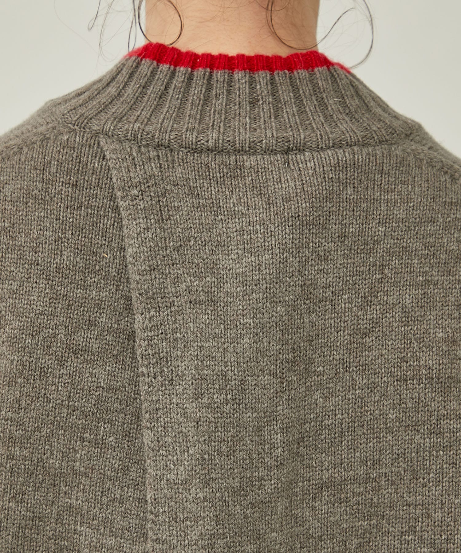 WOOL V NECK KNIT(38 GREY BEIGE): CINOH: WOMENS｜ STUDIOUS ONLINE