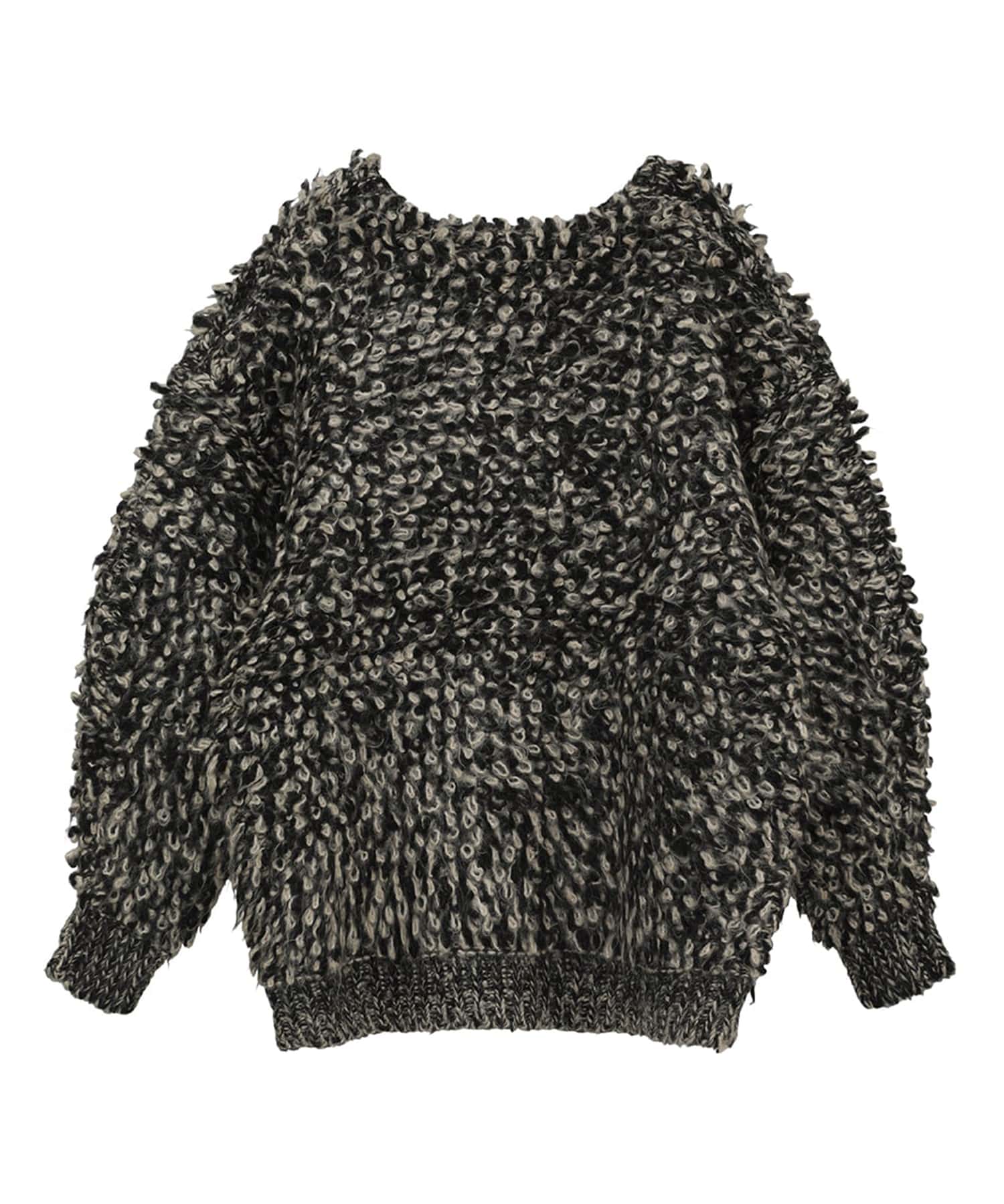 MIX LOOP MOHAIR KNIT CARDIGAN(1 BLACK): CLANE: WOMENS｜ STUDIOUS