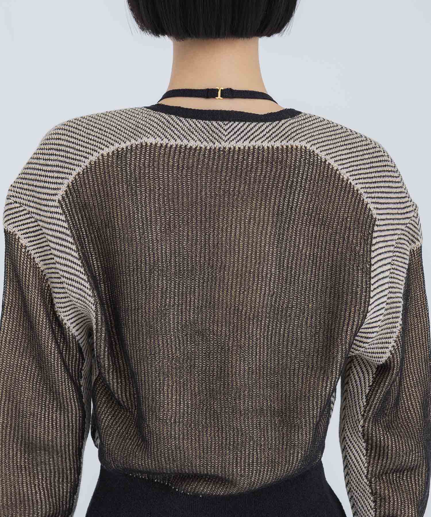 Pigment knit cardigan (Black) MURRAL