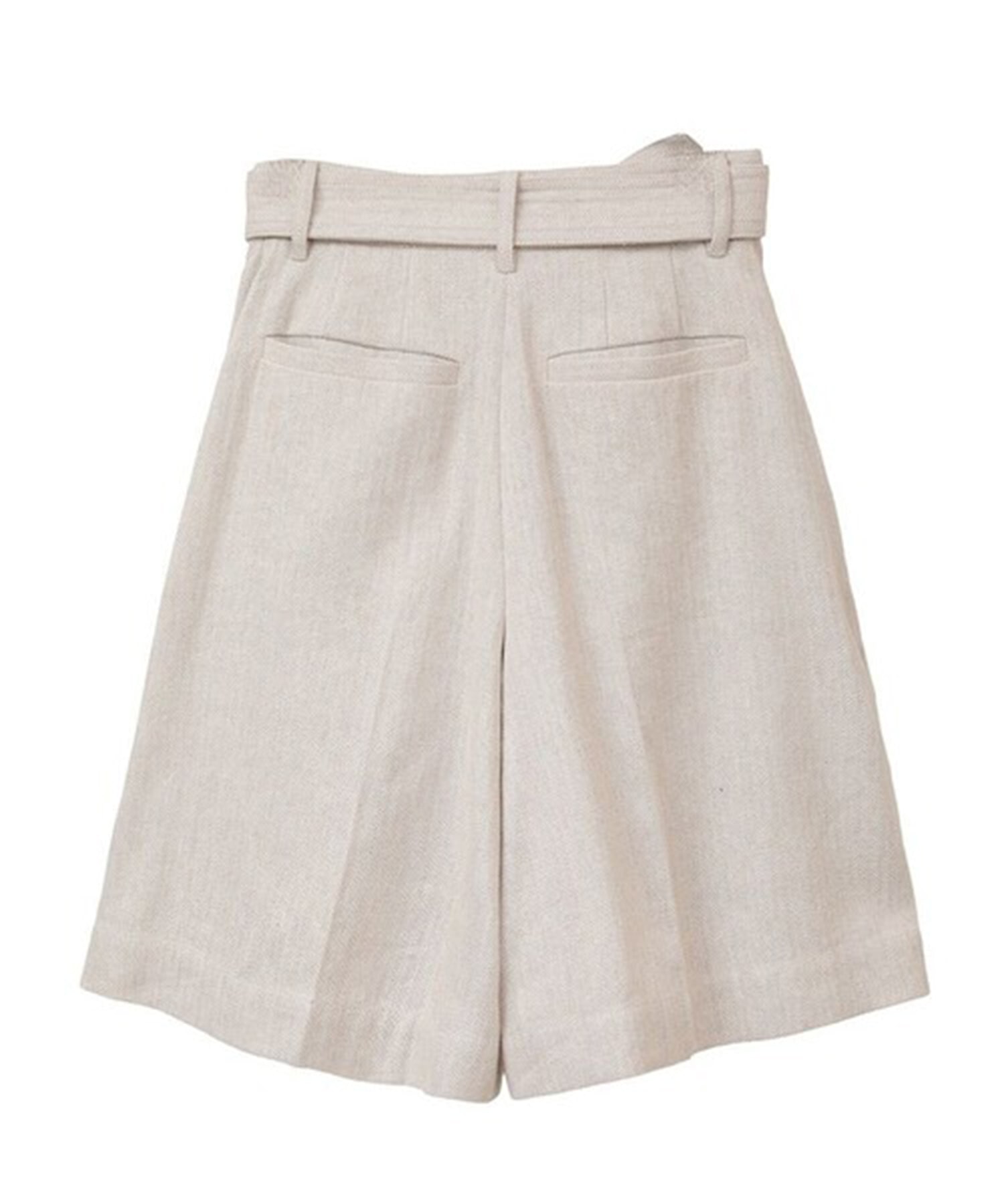 STITCH BELT HALF PANTS CLANE