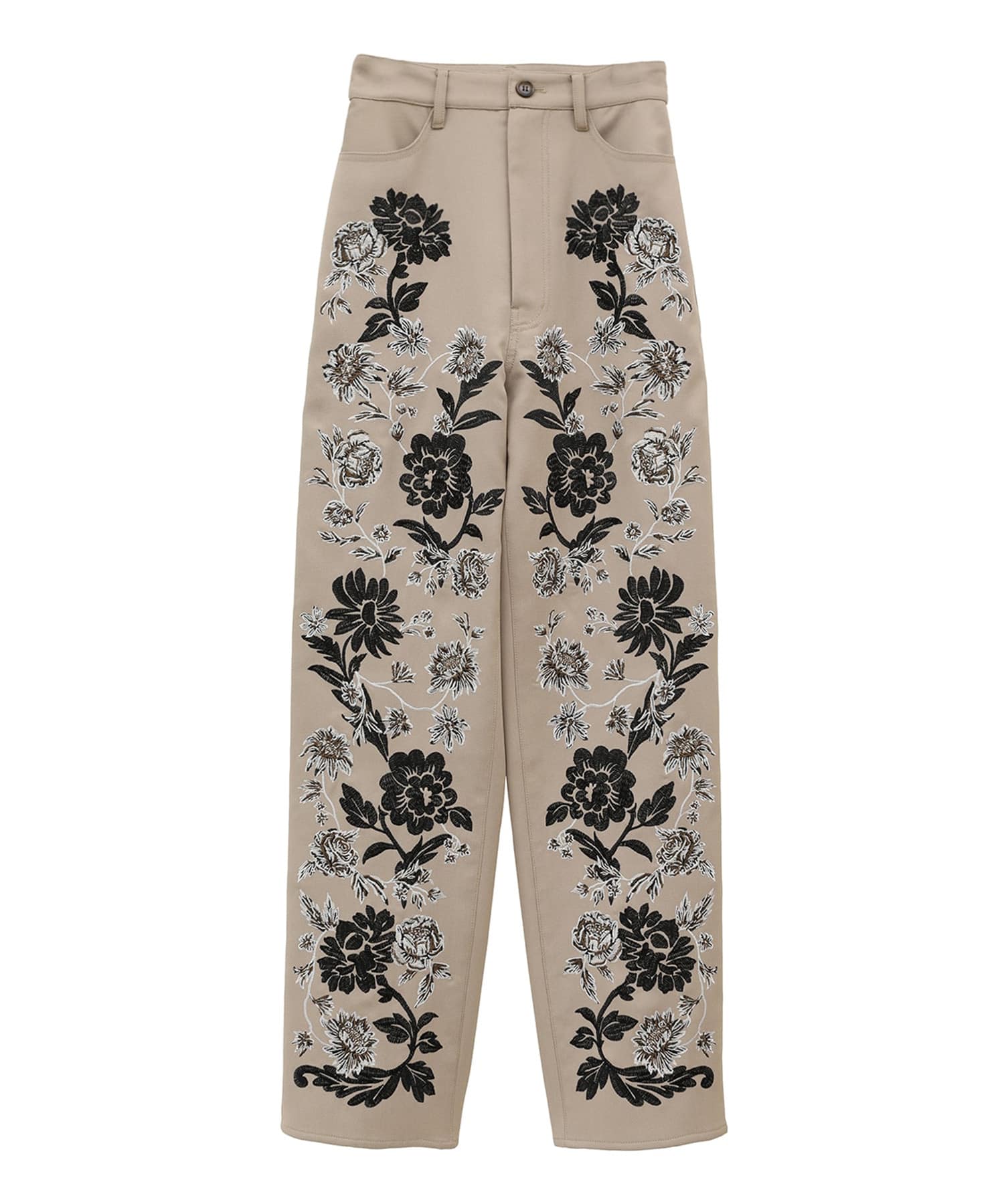 FLOWER EMBROIDERY PANTS CLANE