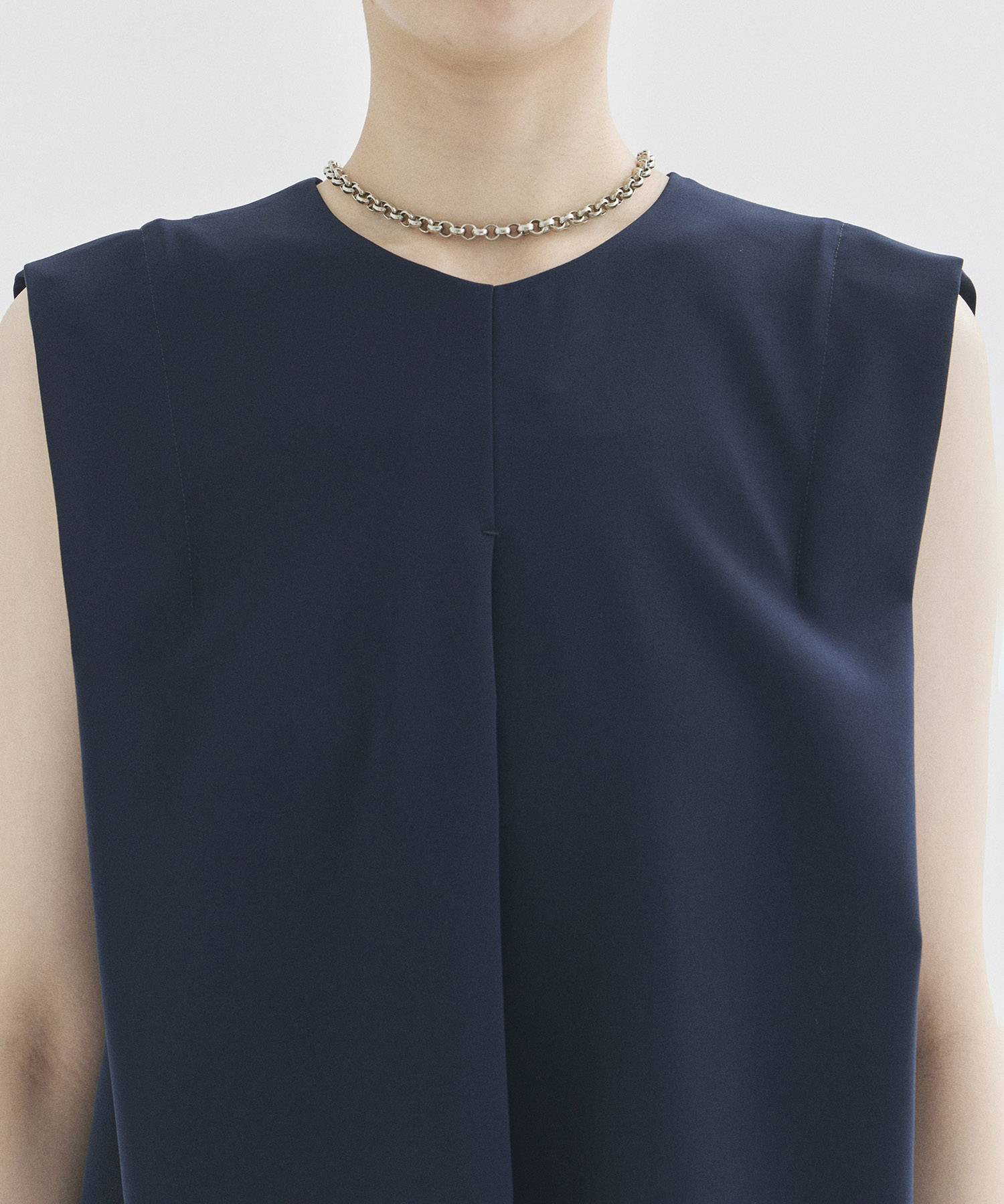 Front Tucked Sleeveless Blouse STUDIOUS