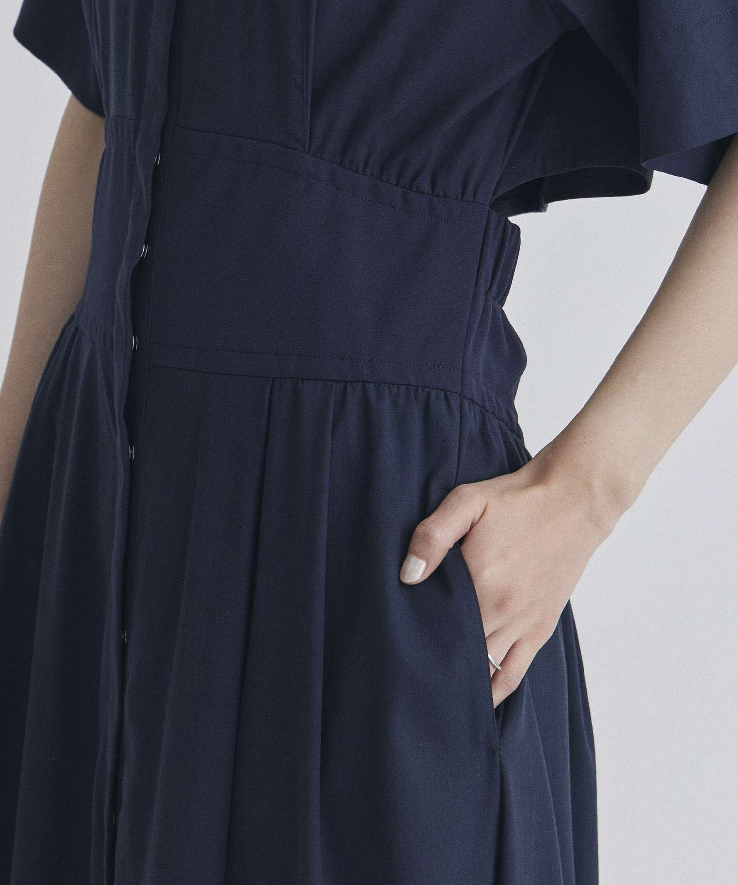 Corset Detail Shirt Dress STUDIOUS