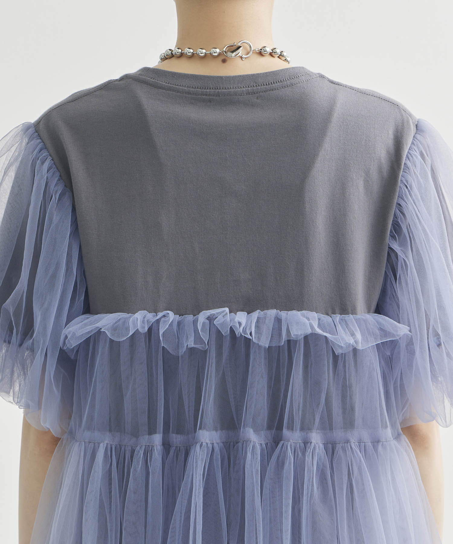 別注 Tulle Layered T-shirt VIVIANO