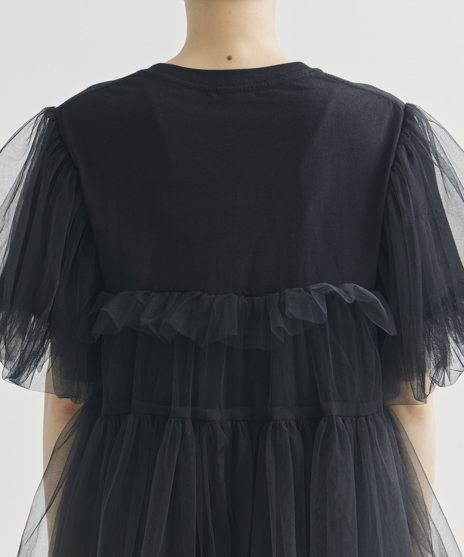 別注 Tulle Layered T-shirt VIVIANO