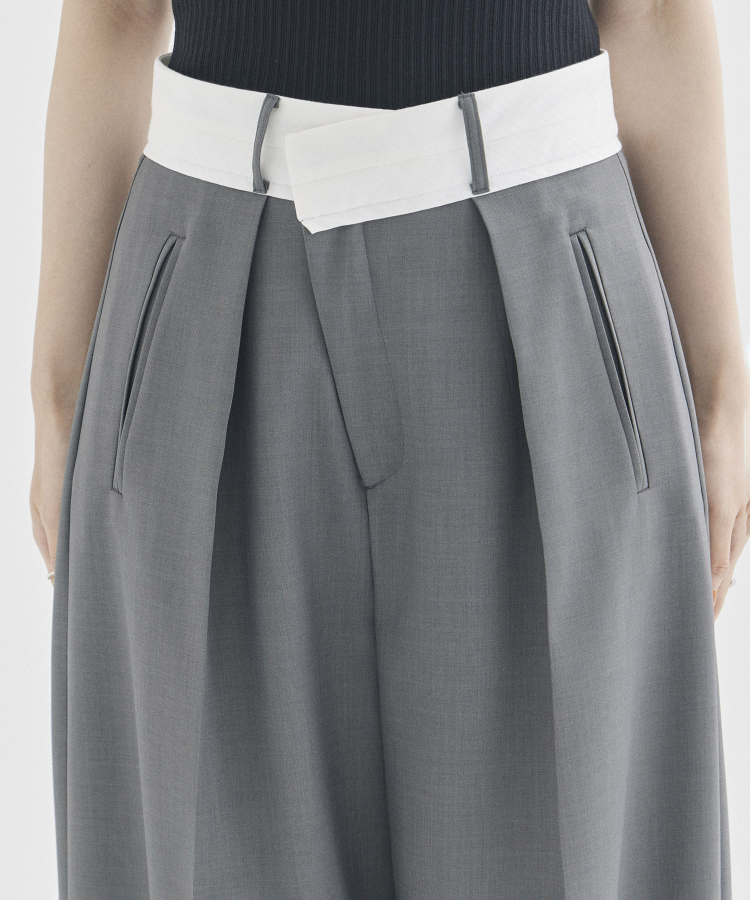 Asymmetric Front Trousers STUDIOUS