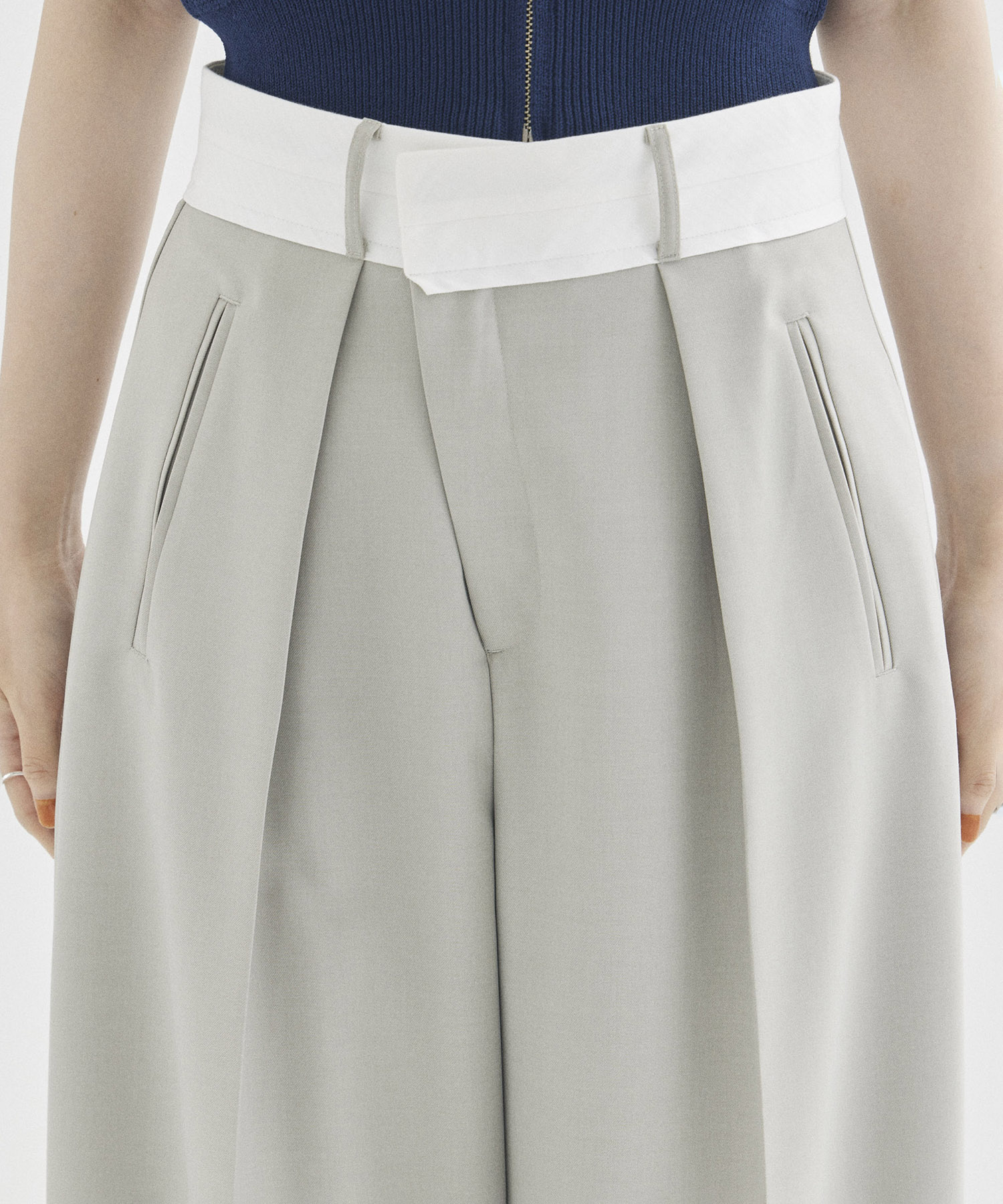 Asymmetric Front Trousers STUDIOUS