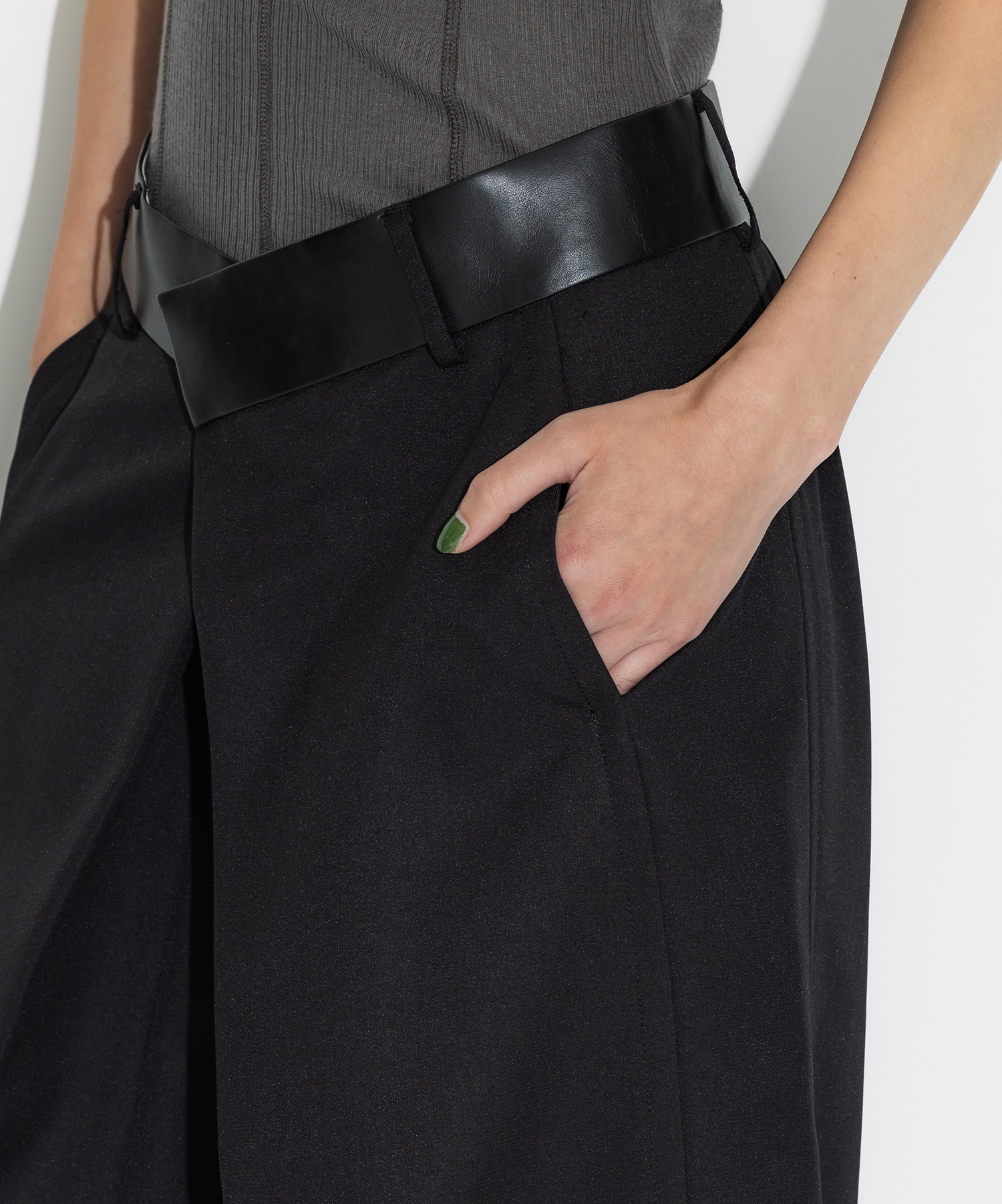 Leather Belted Trousers STUDIOUS