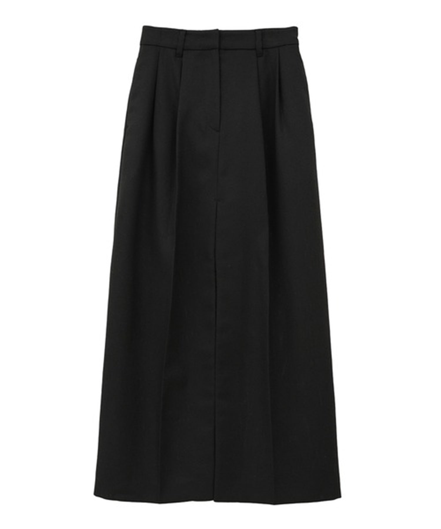 FRONT SLIT TUCK SKIRT CLANE