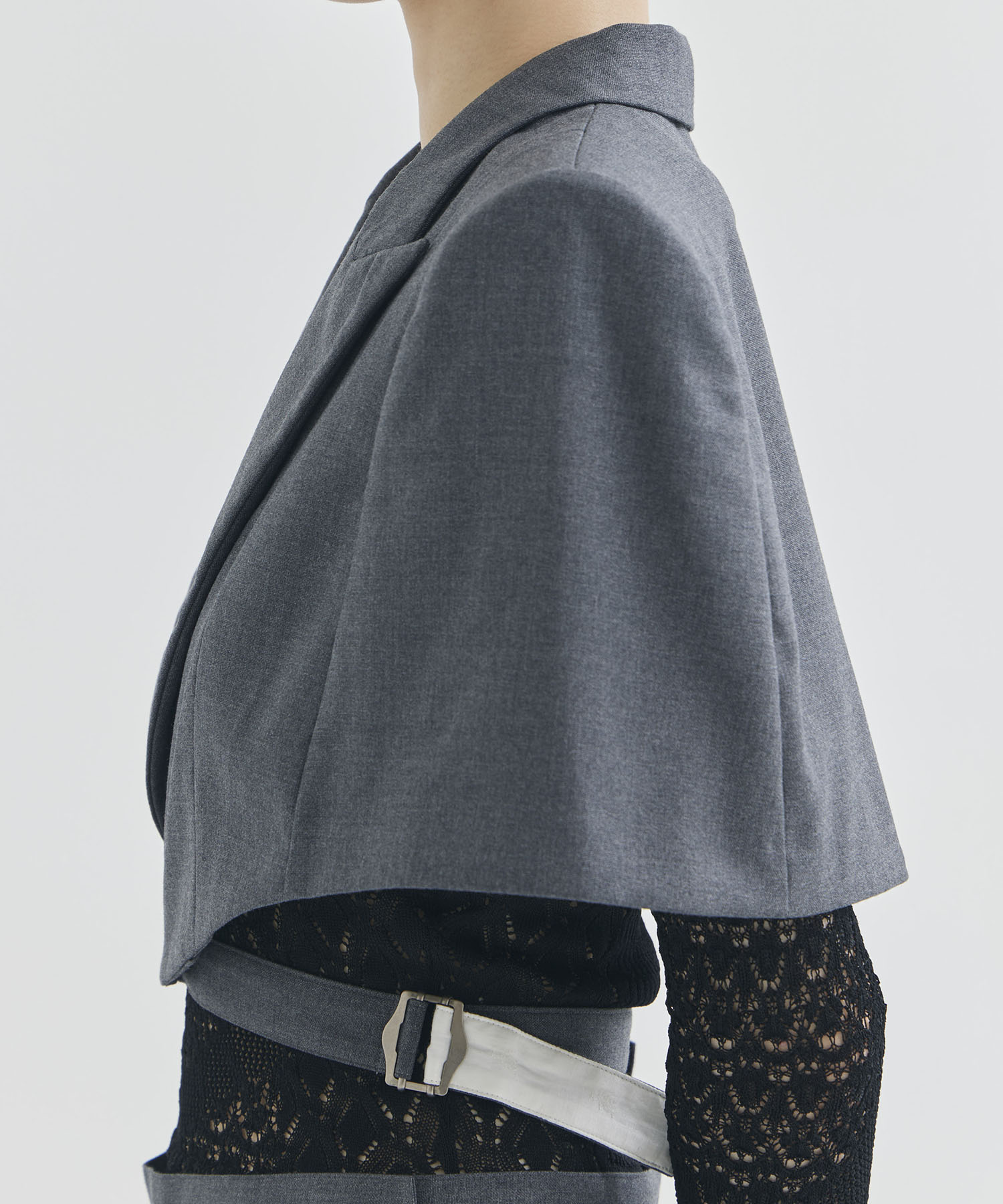 WOOL TAILORED CAPE FETICO