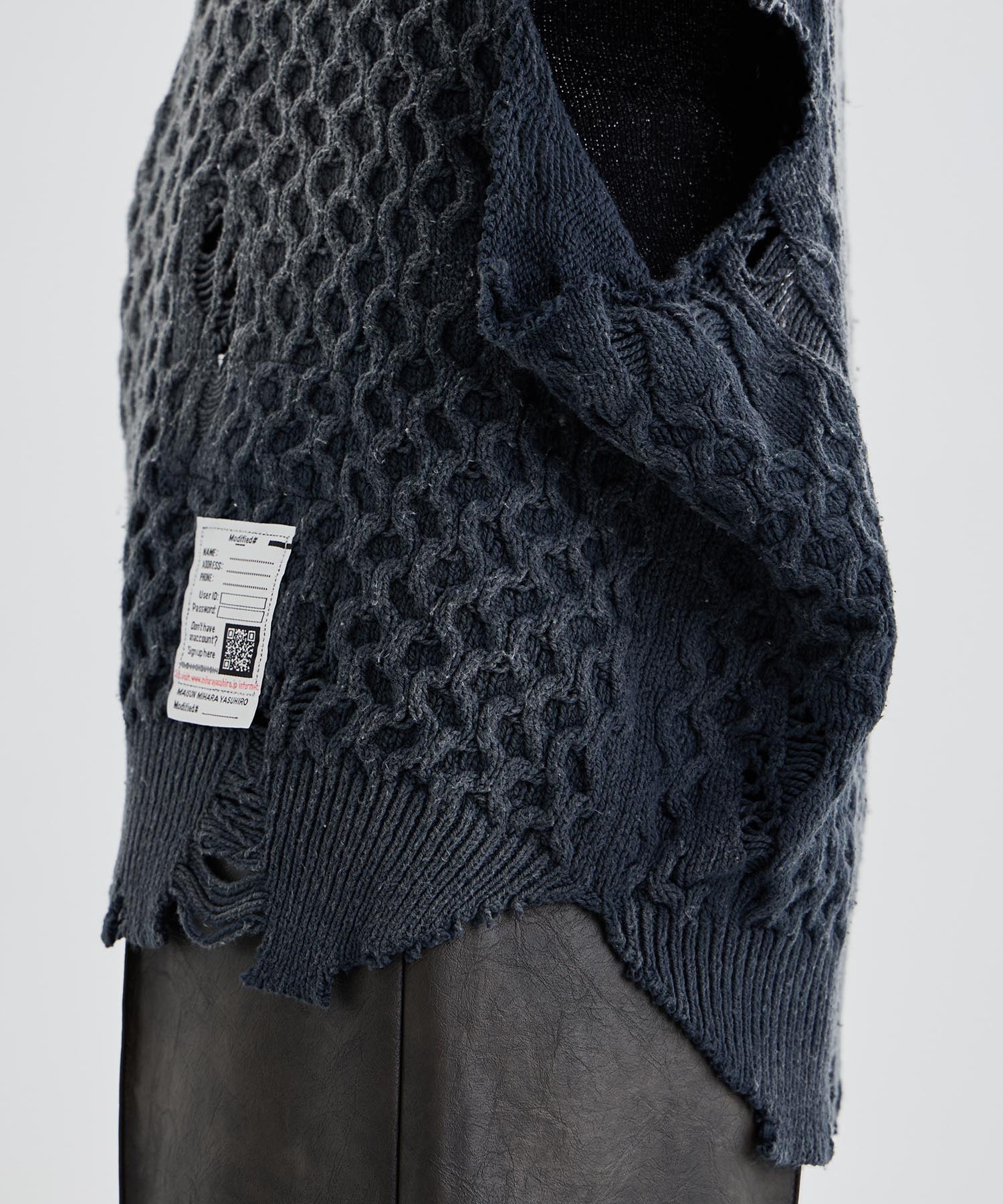 SUNFADED KNIT PULLOVER Maison MIHARA YASUHIRO