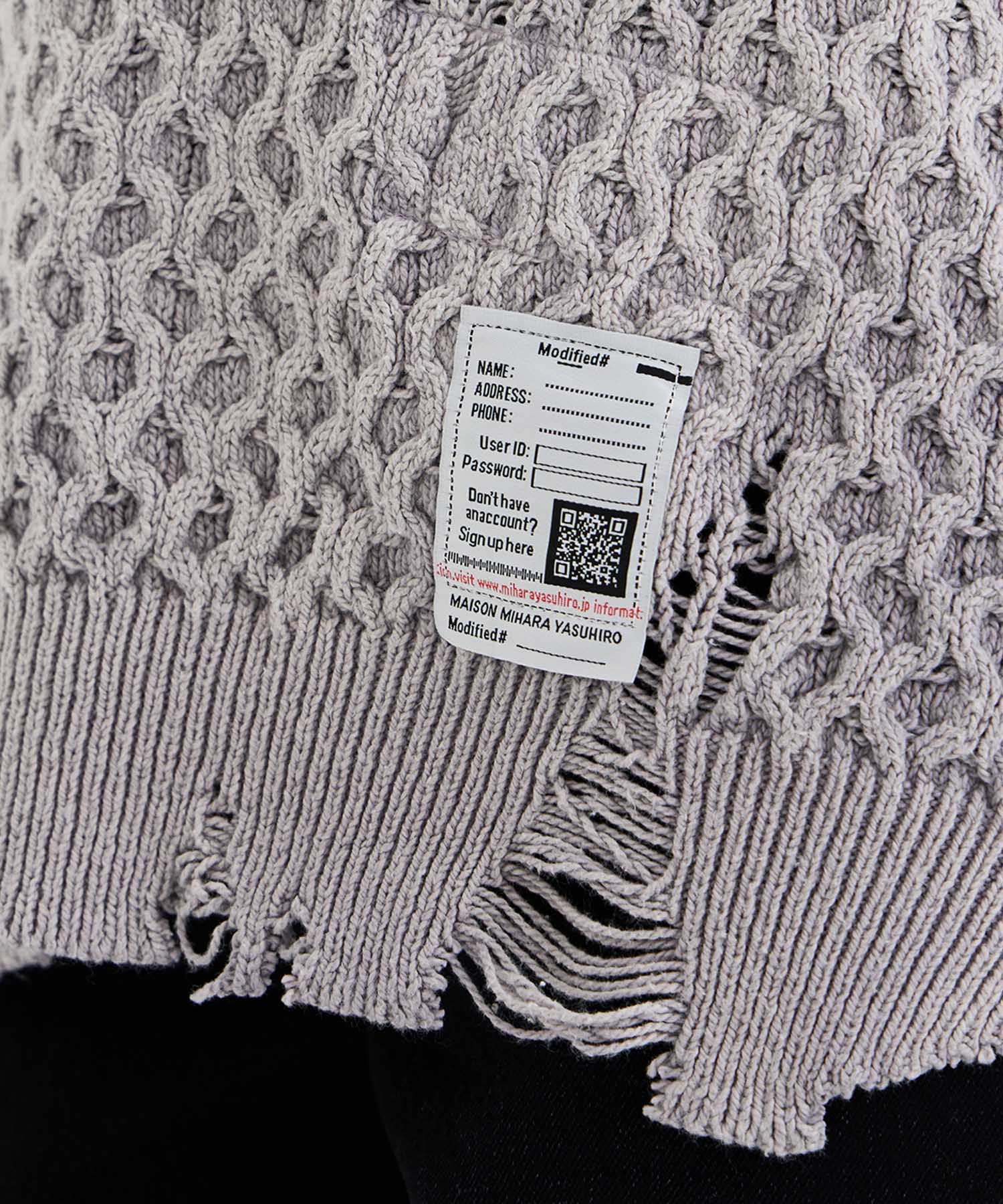 SUNFADED KNIT PULLOVER Maison MIHARA YASUHIRO