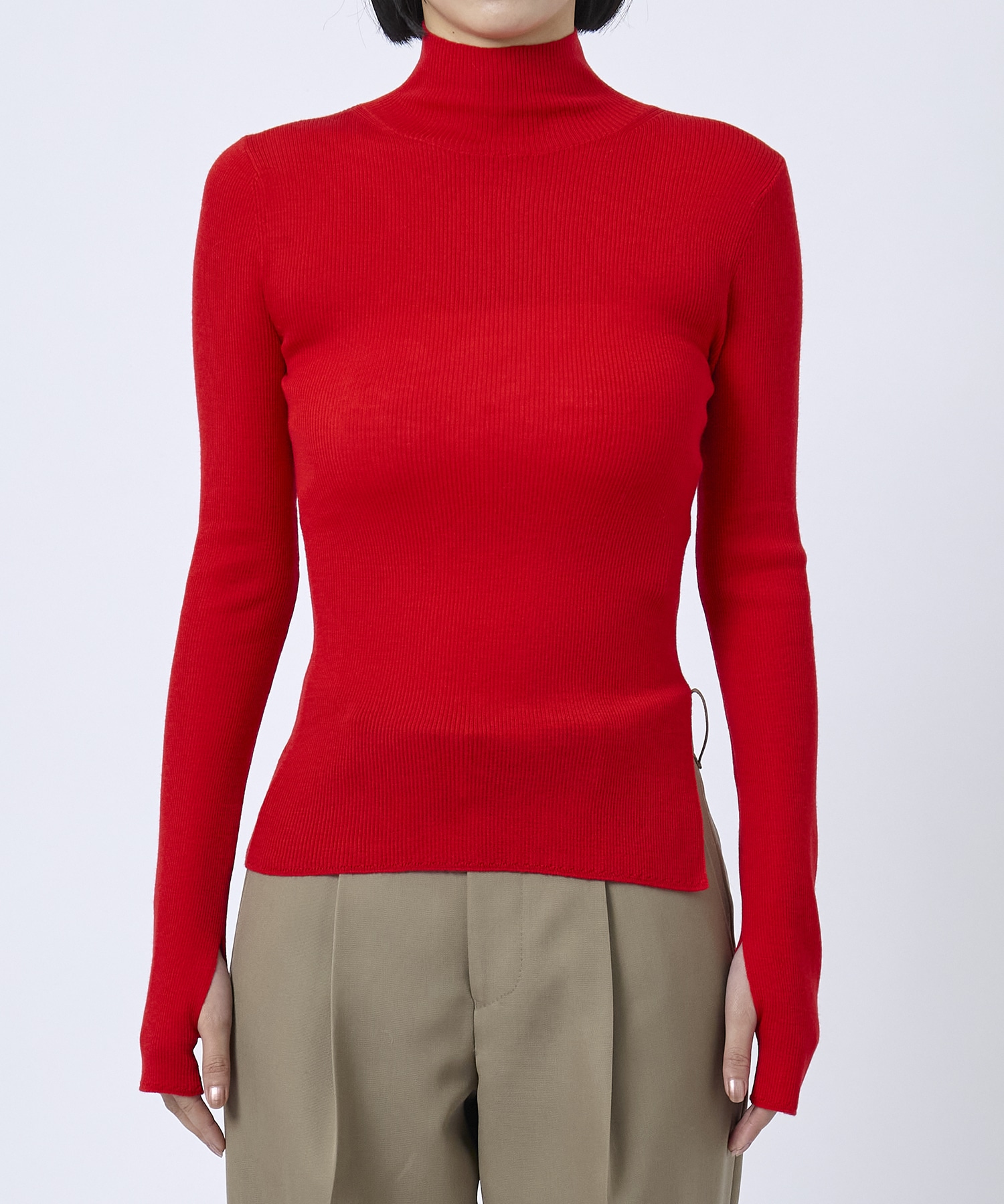 Super 120s Rib Knit Top STUDIOUS