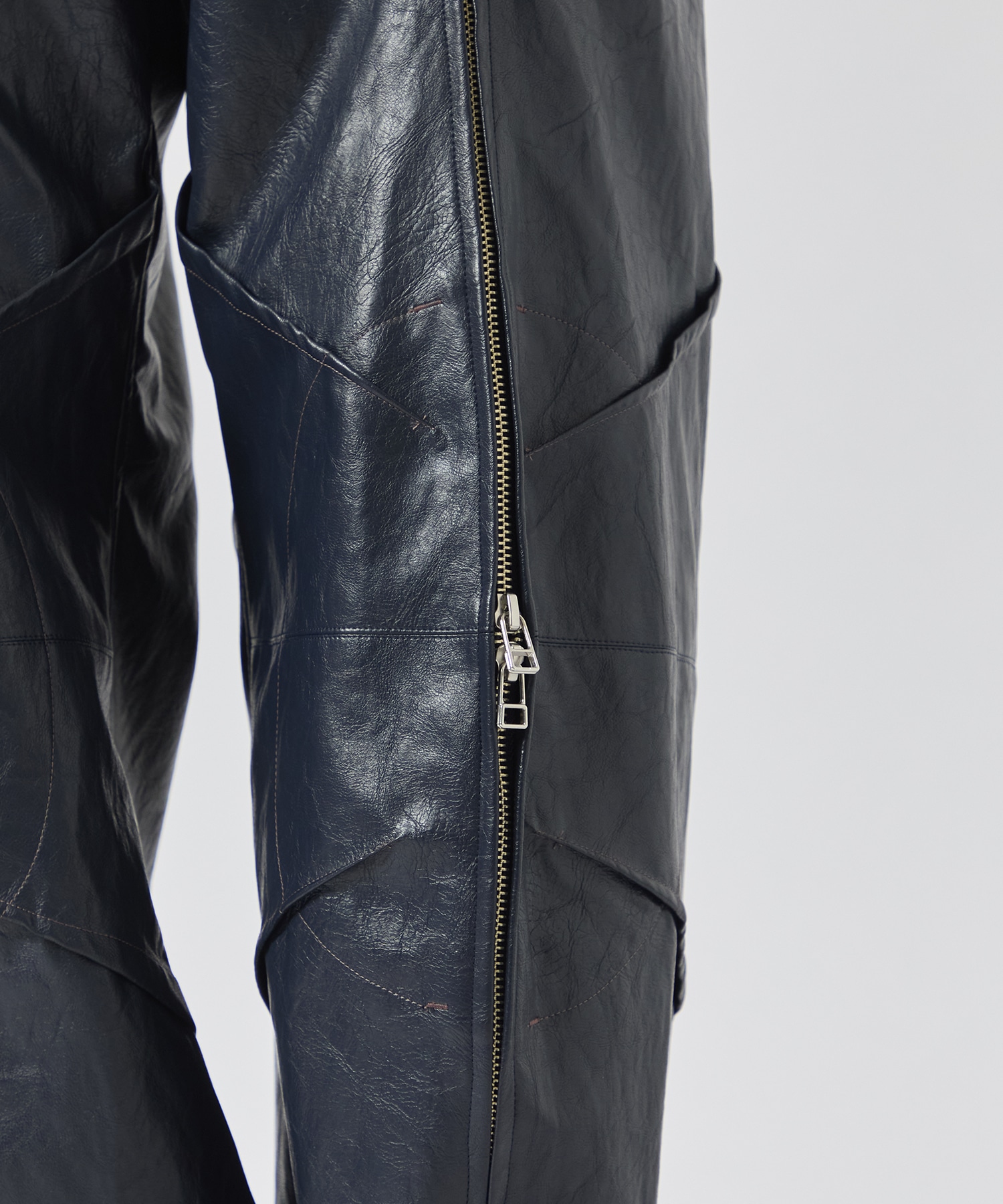 Faux Leather Biker Trousers YOHEI OHNO