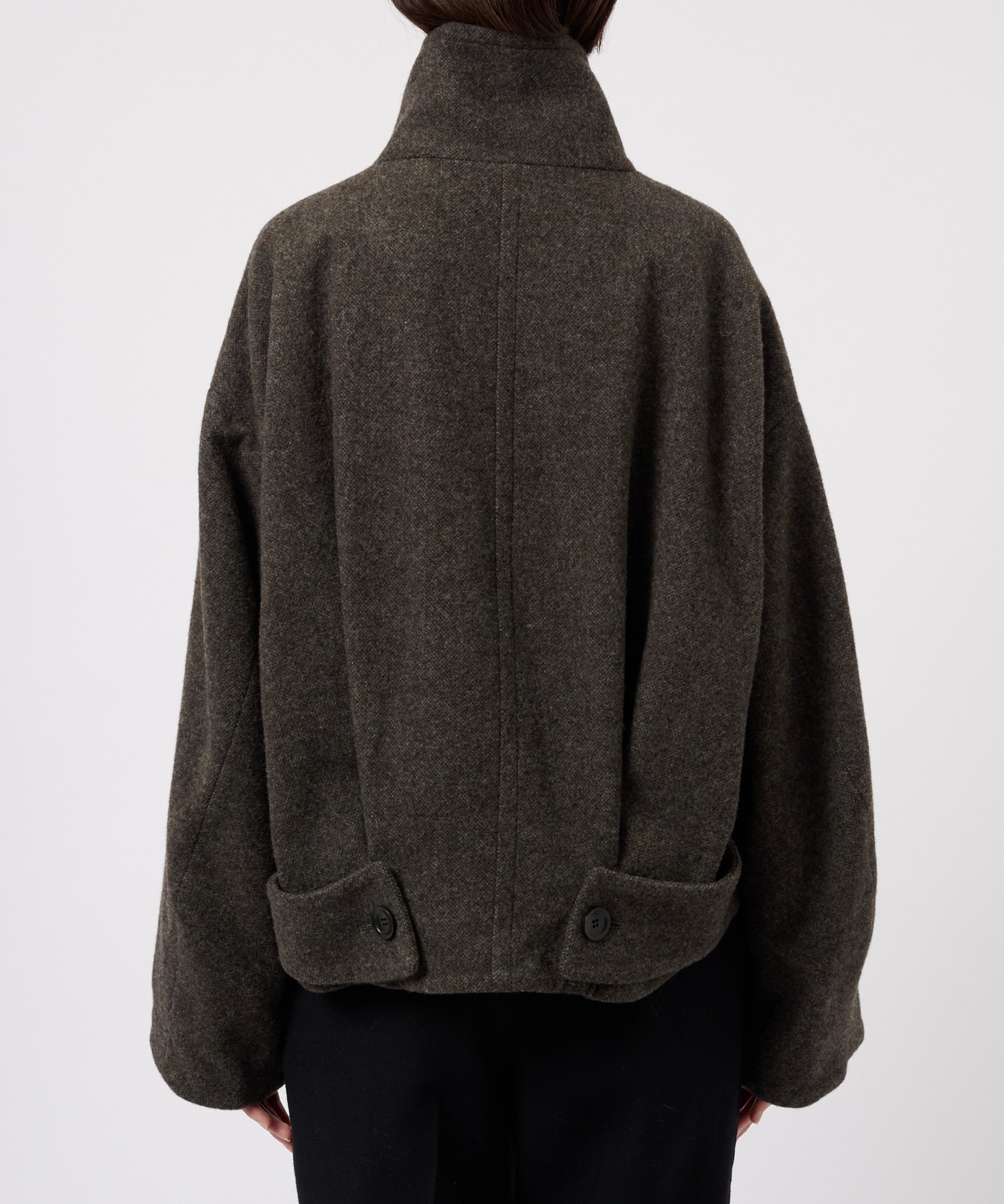 Stand Collar Wool Blouson STUDIOUS