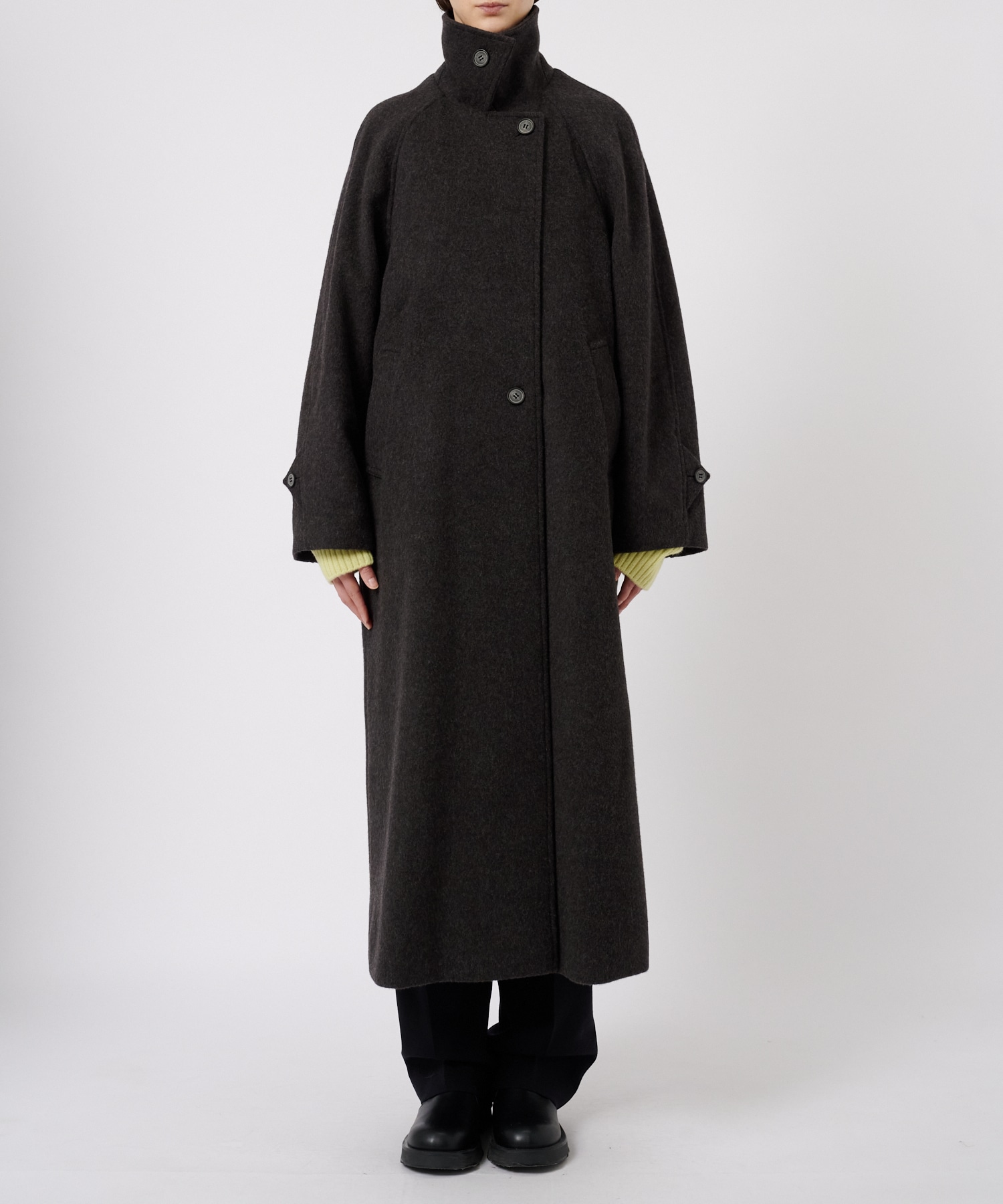 Stand Collar Wool Coat STUDIOUS