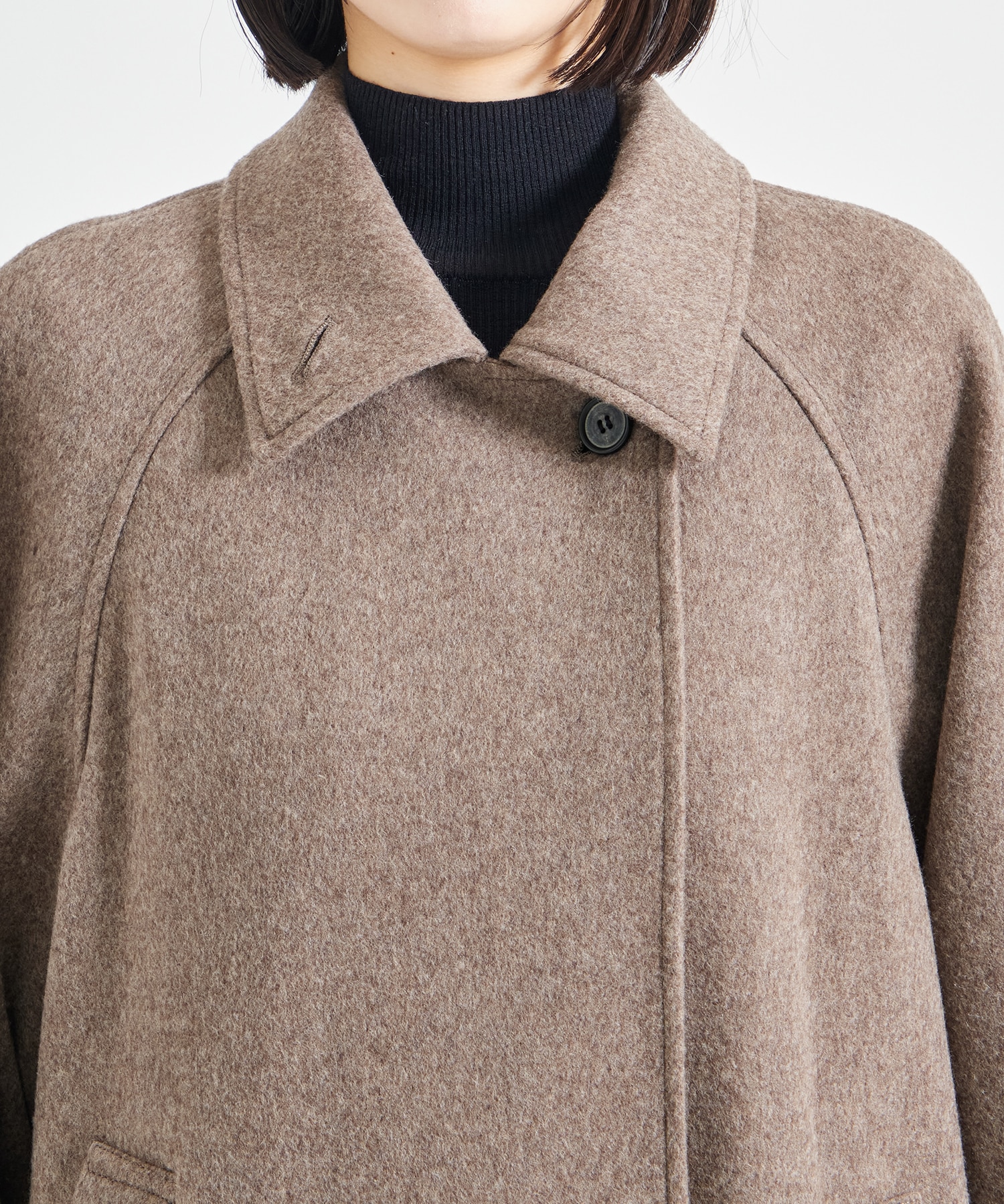 Stand Collar Wool Coat STUDIOUS