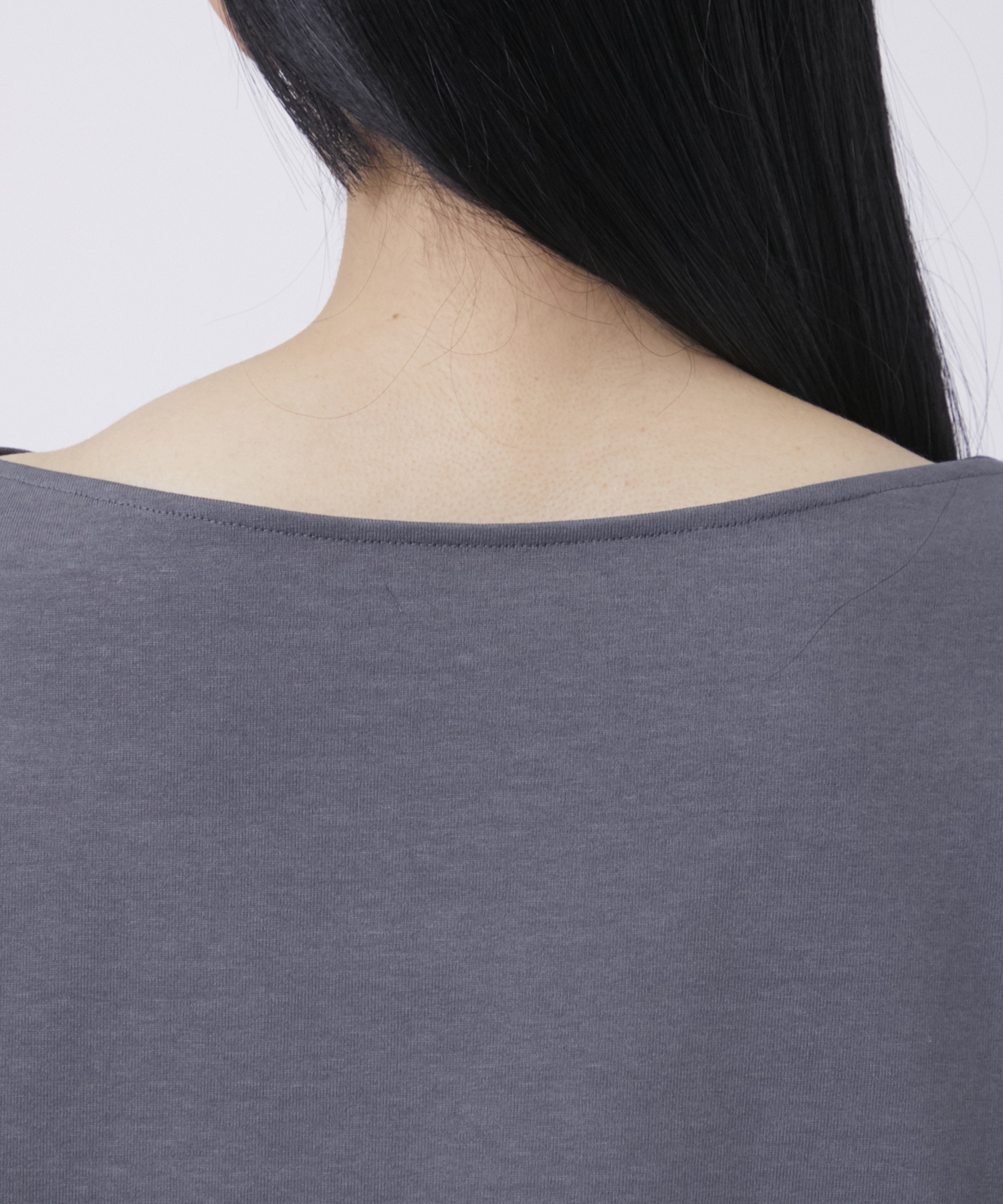 Oversized Cotton Boat Neck Top Mame Kurogouchi