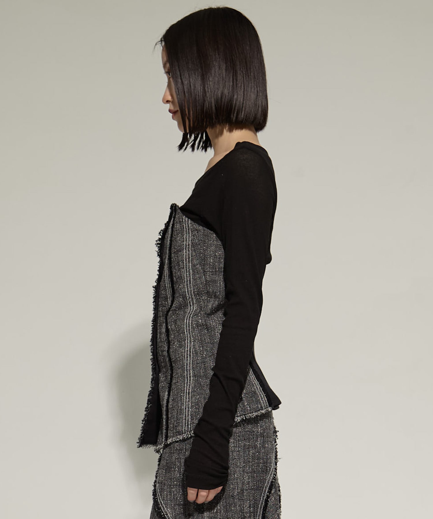 Silk Linen Bustier Combi Top STUDIOUS