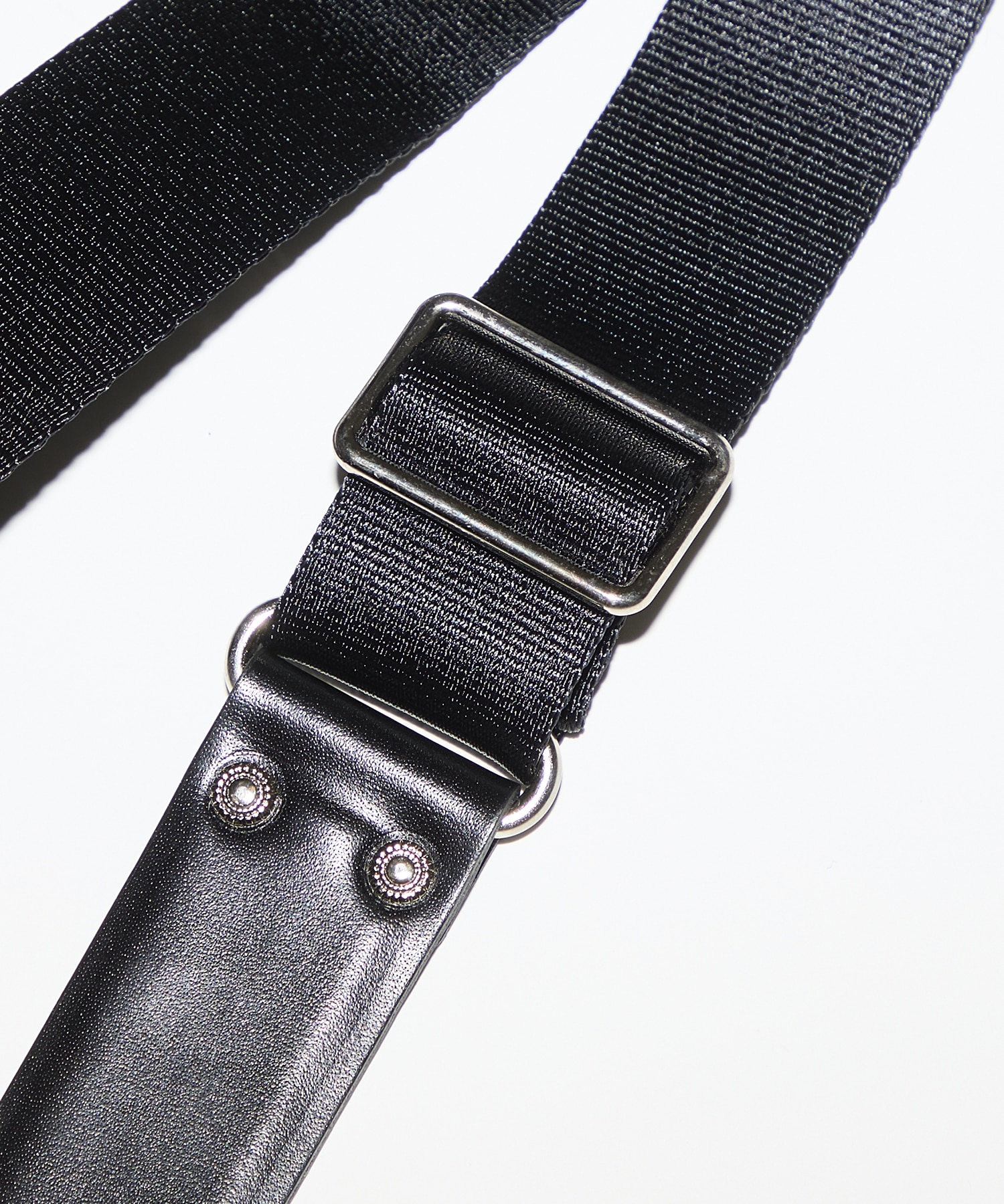 Leather nylon belt with chain TOGA