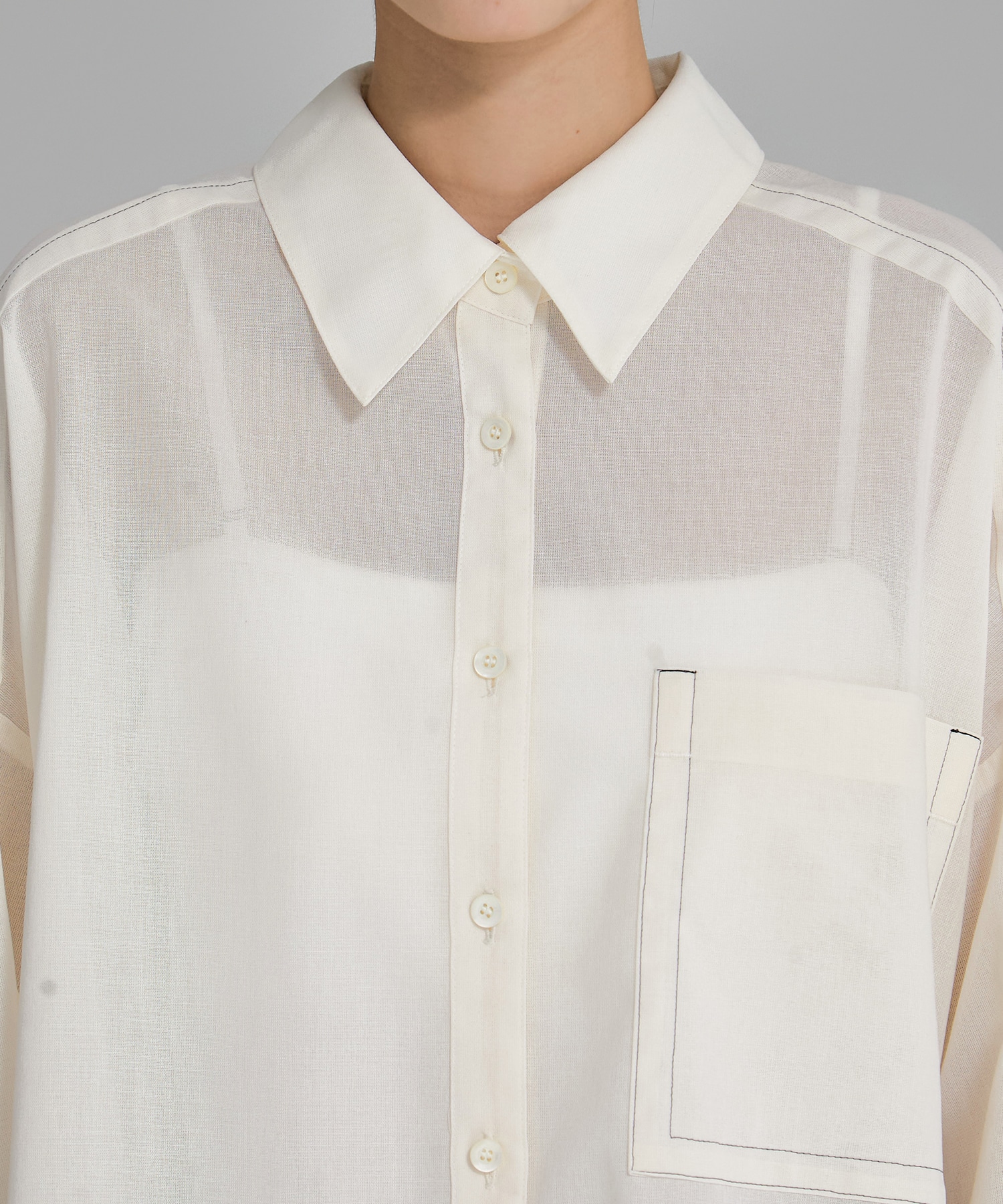 Matte Sheer Over Shirt STUDIOUS