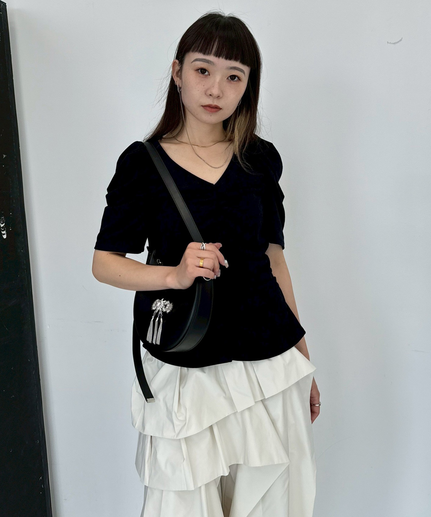 別注 VELOUR GATHERD TOP FETICO