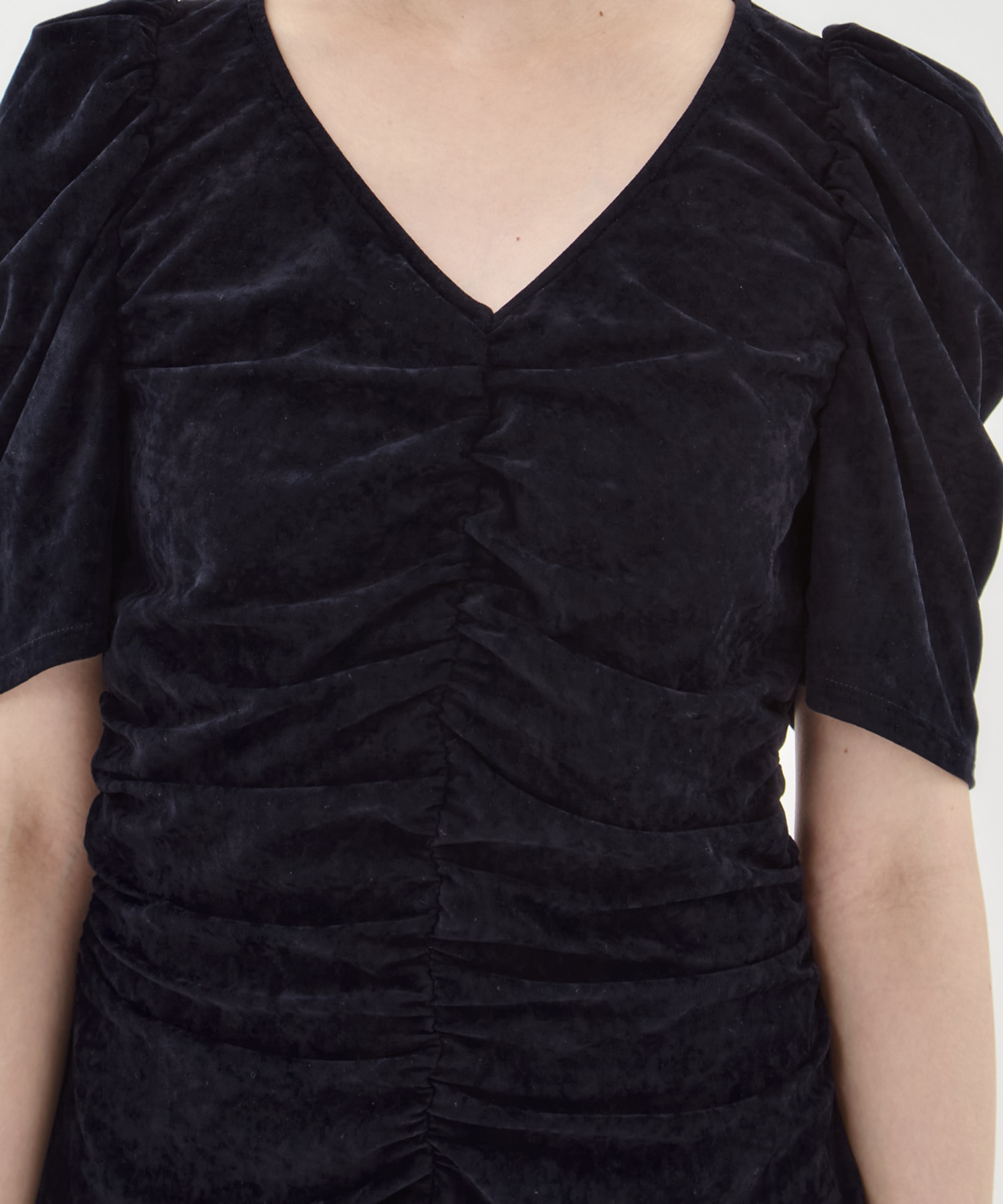別注 VELOUR GATHERD TOP FETICO