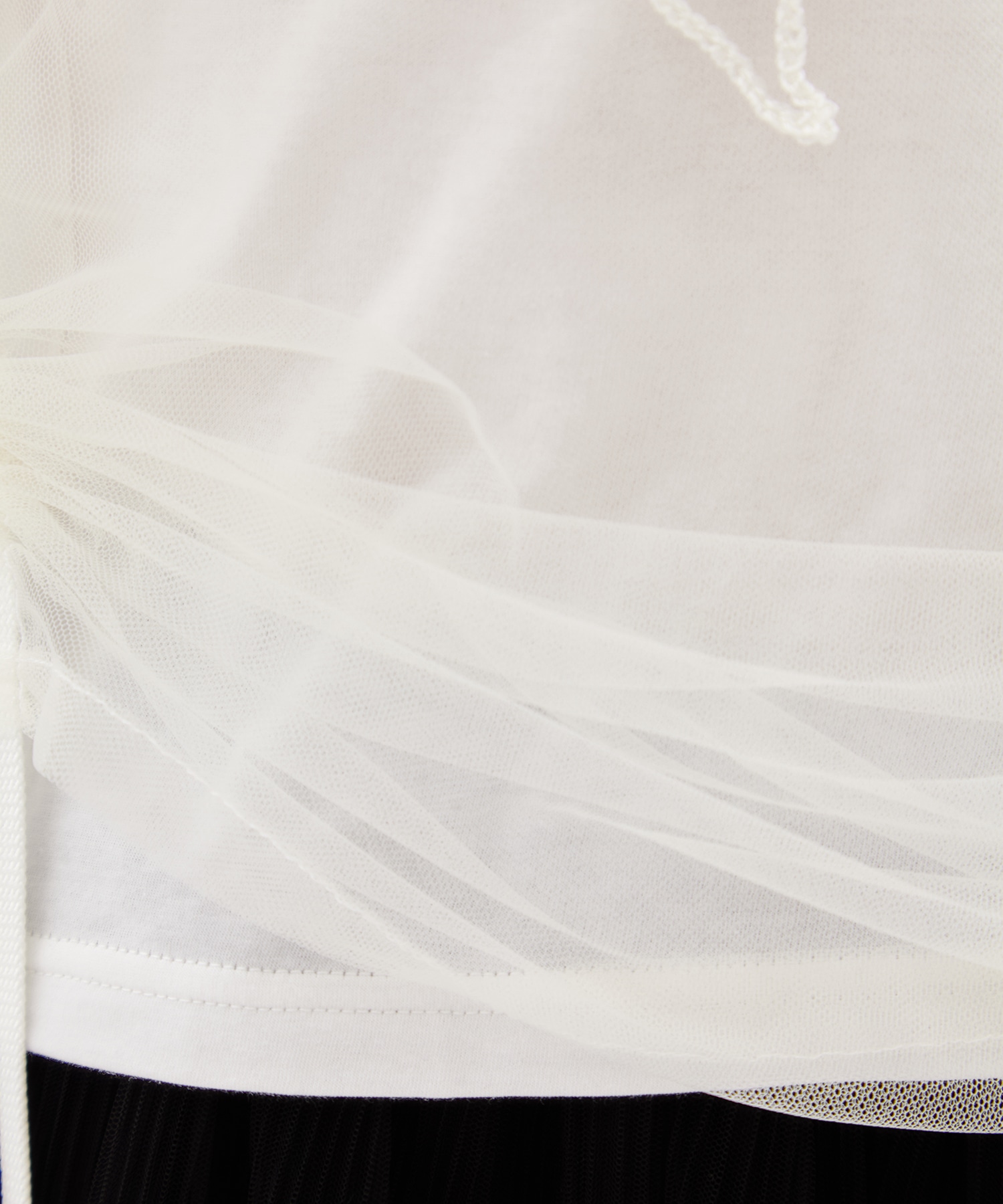 EX.embroidered tulle layered tops MURRAL