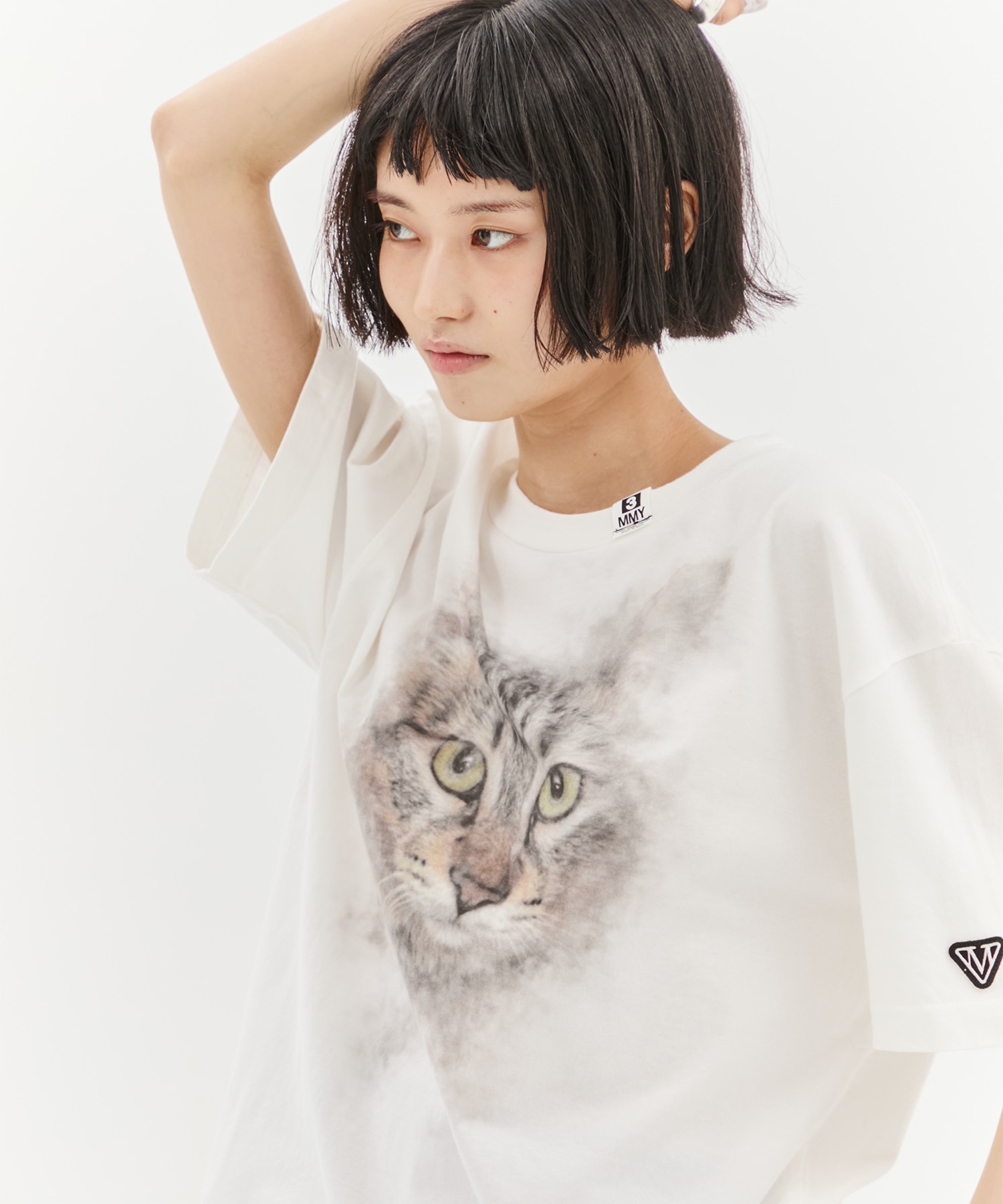 CAT PRINTED TEE Maison MIHARA YASUHIRO